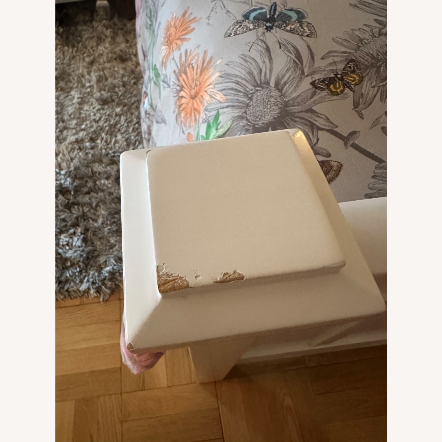 Crate and Barrel White Queen Bed  - image-3