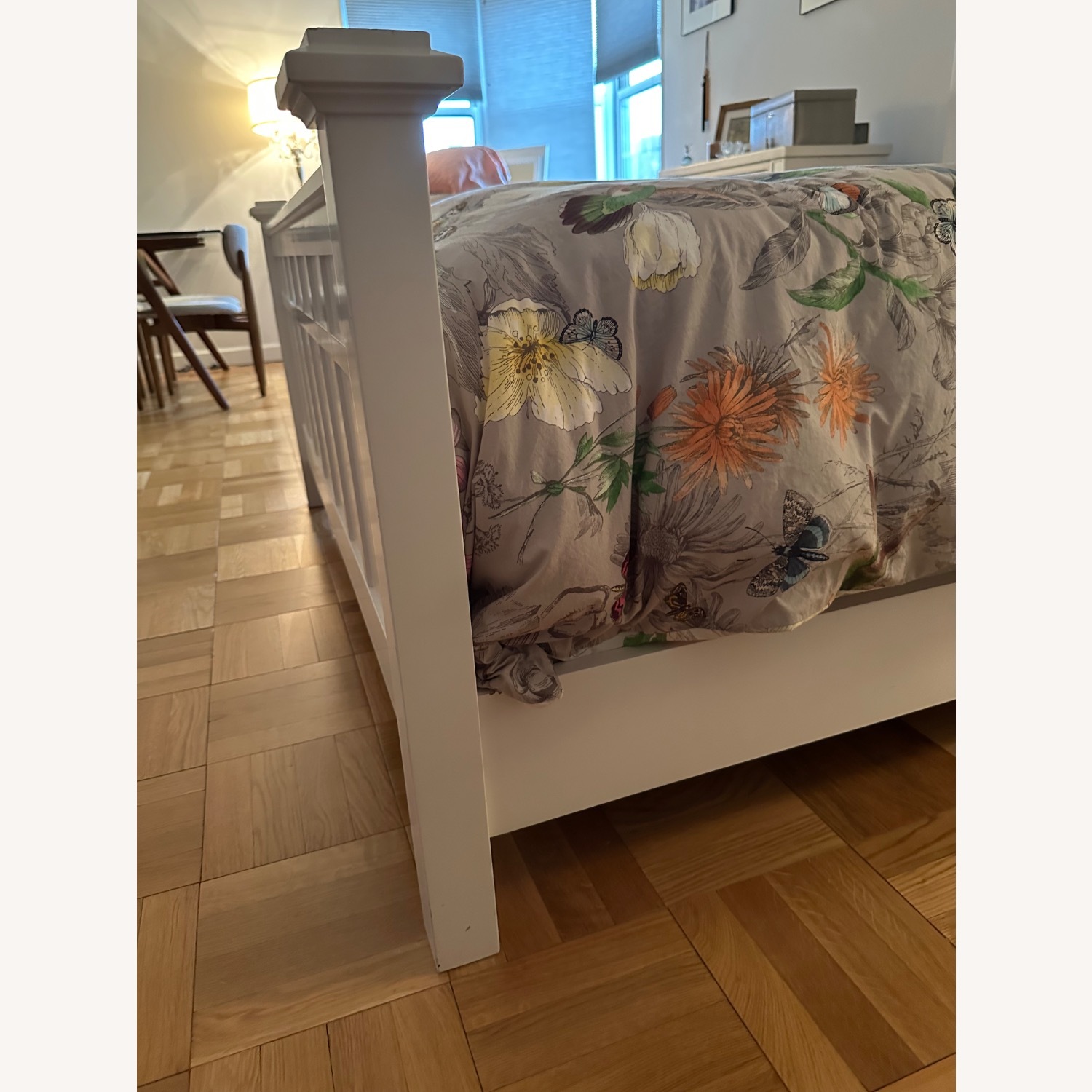 Crate and Barrel White Queen Bed  - image-2