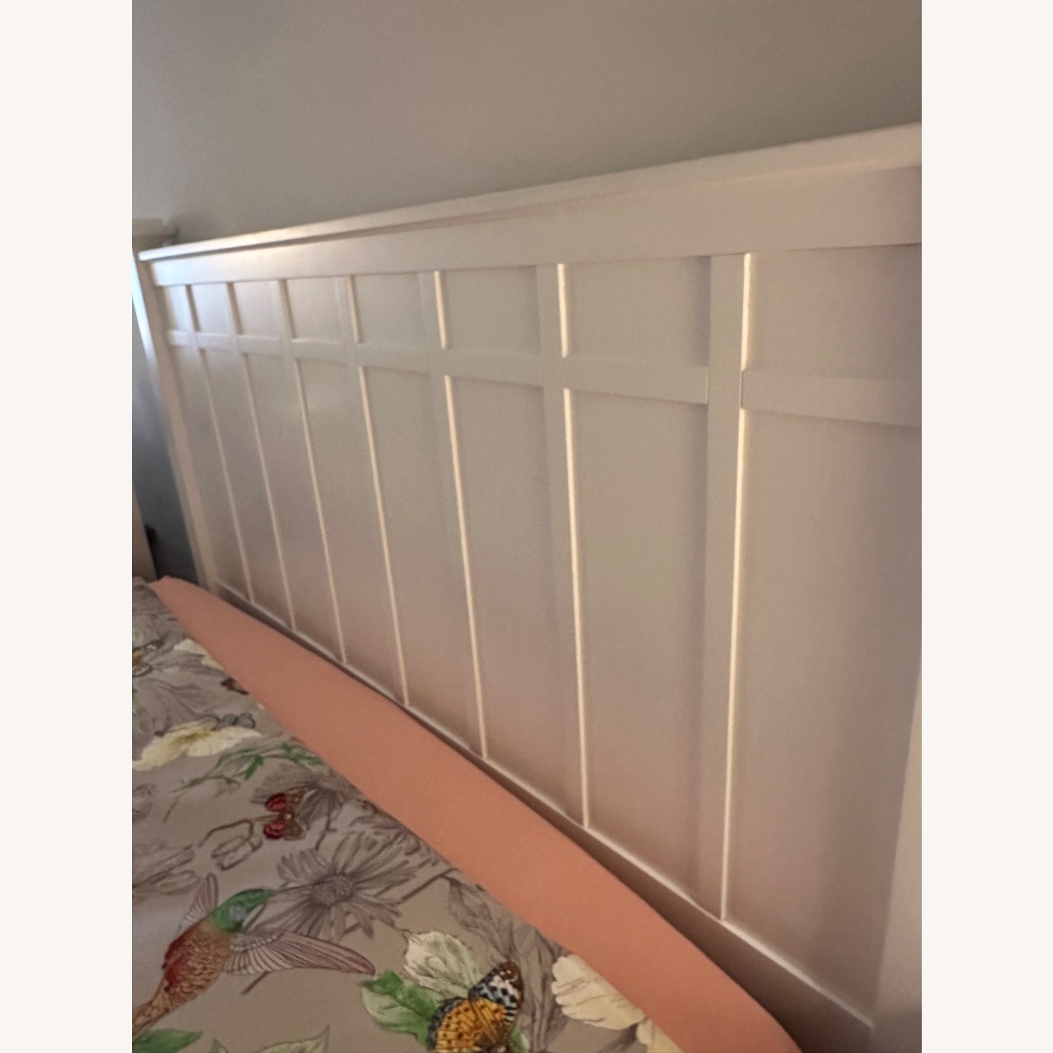 Crate and Barrel White Queen Bed  - image-4