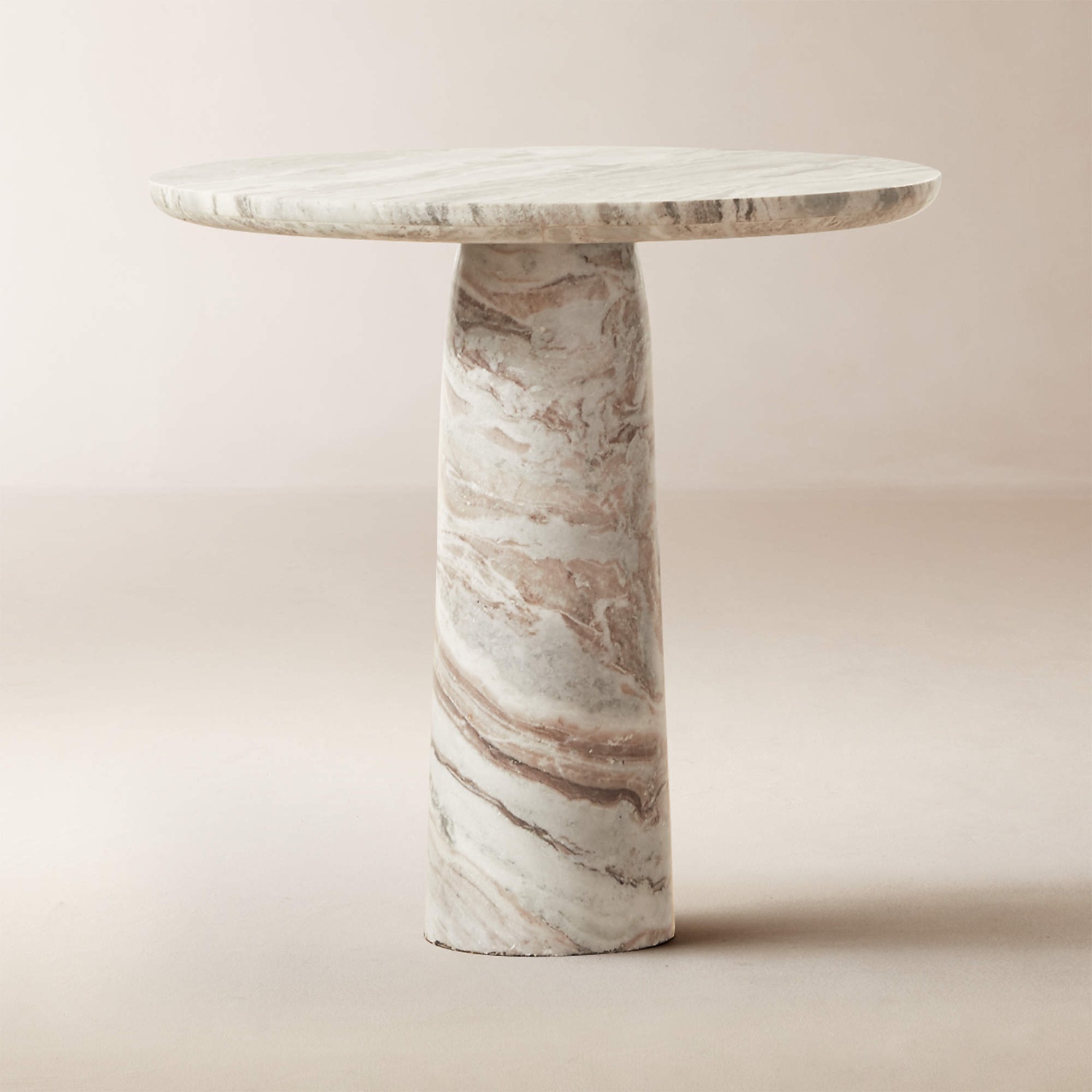 CB2 Babylon 30" Torrento Grey Marble Bistro Table  - image-5
