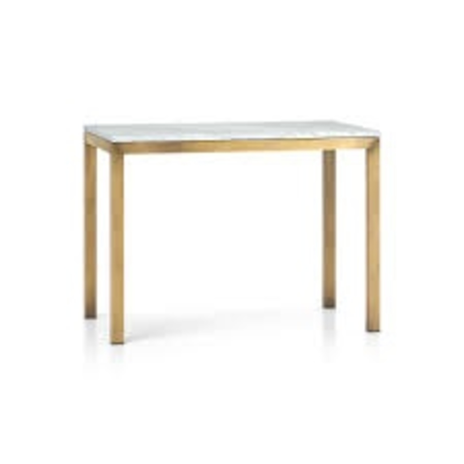 Crate & Barrel Parsons Marble Dining Table Counter - image-5