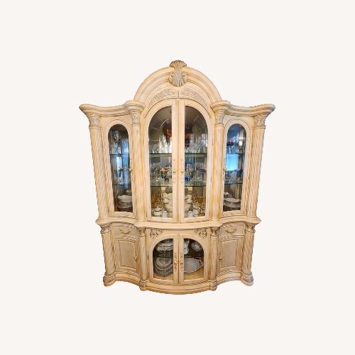 Used Michael Amini Monte Carlo Snow China Cabinet for sale on AptDeco