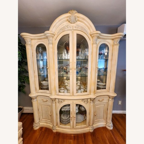 Used Michael Amini Monte Carlo Snow China Cabinet for sale on AptDeco