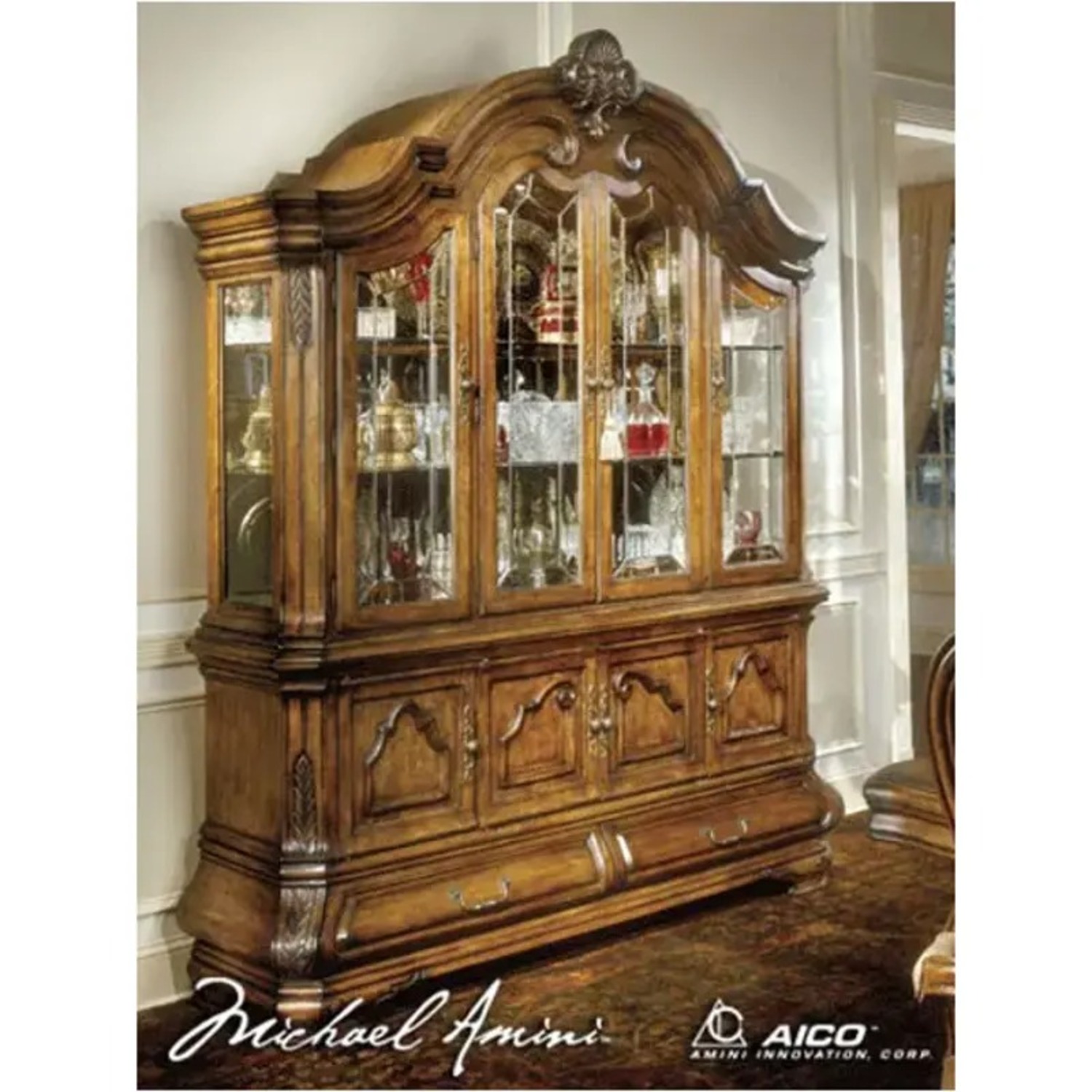 Michael Amini Tuscano China Cabinet - image-3