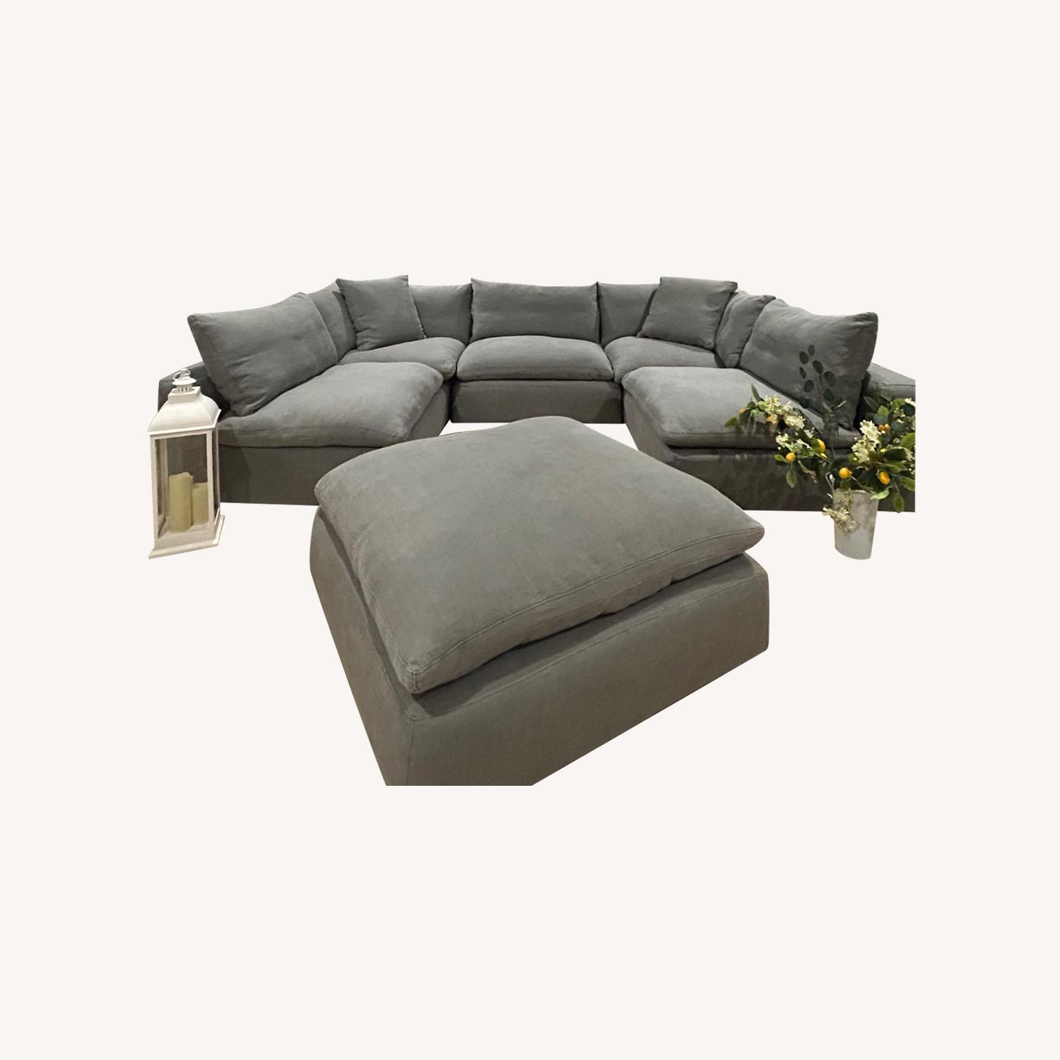 Restoration Hardware Cloud Couch & Ittoman - image-14