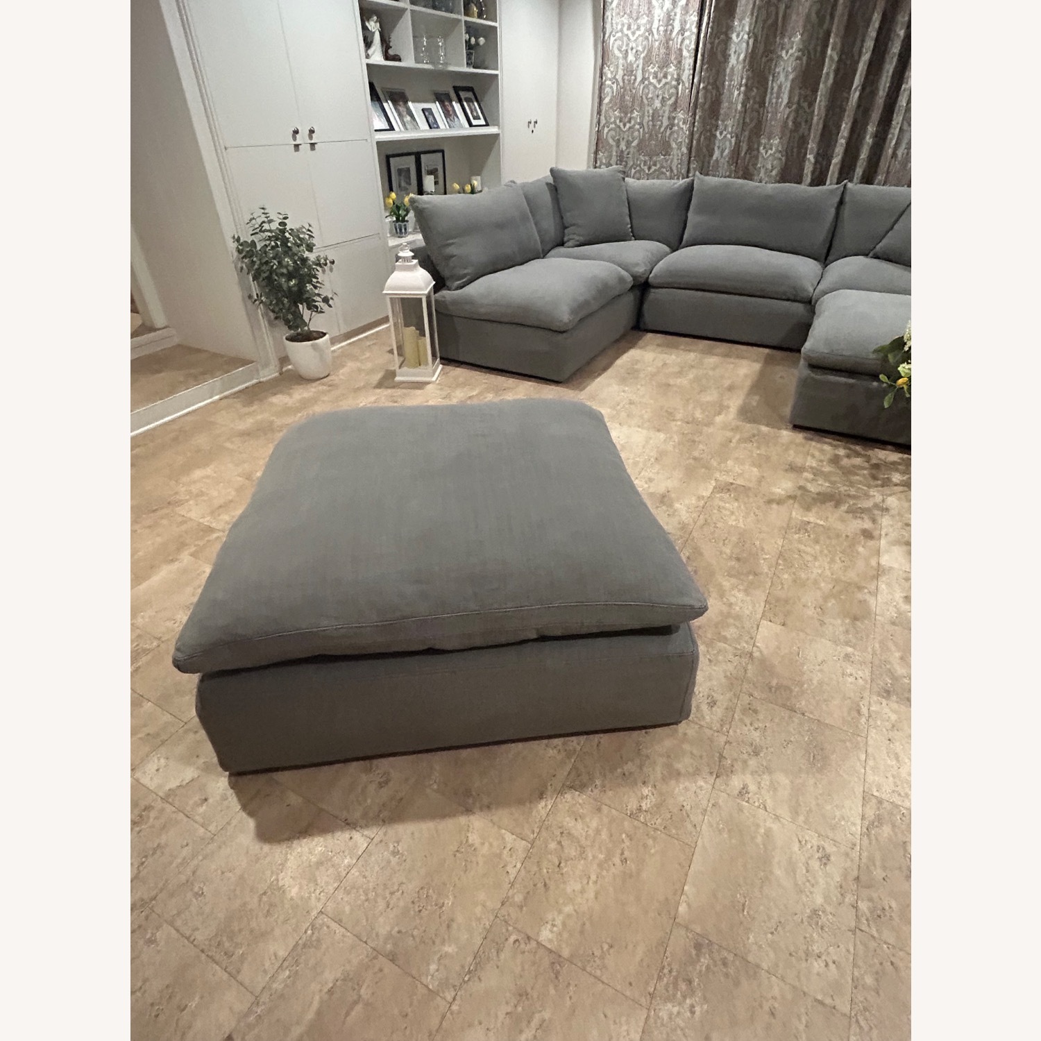 Restoration Hardware Cloud Couch & Ittoman - image-6