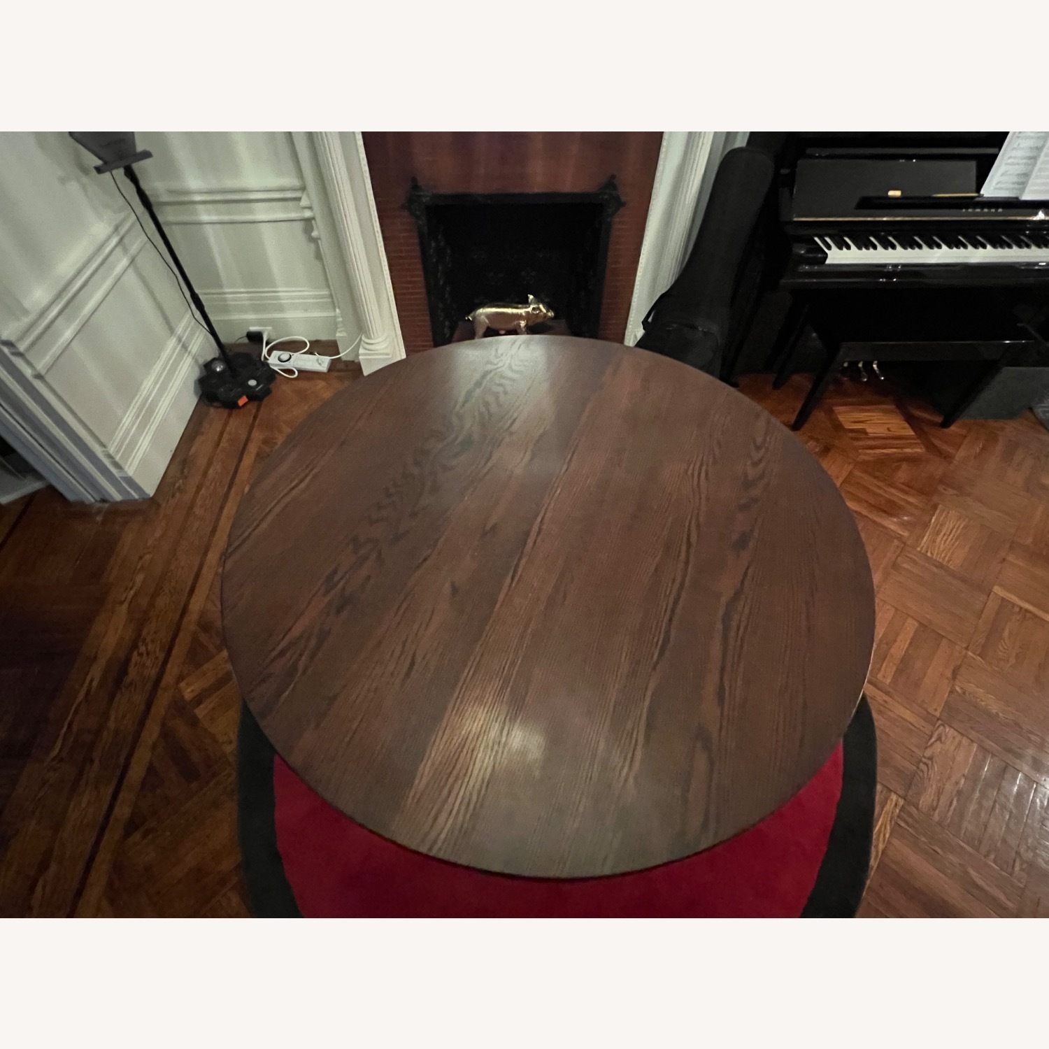 Custom Oak Wood Central Parlor Table - image-4