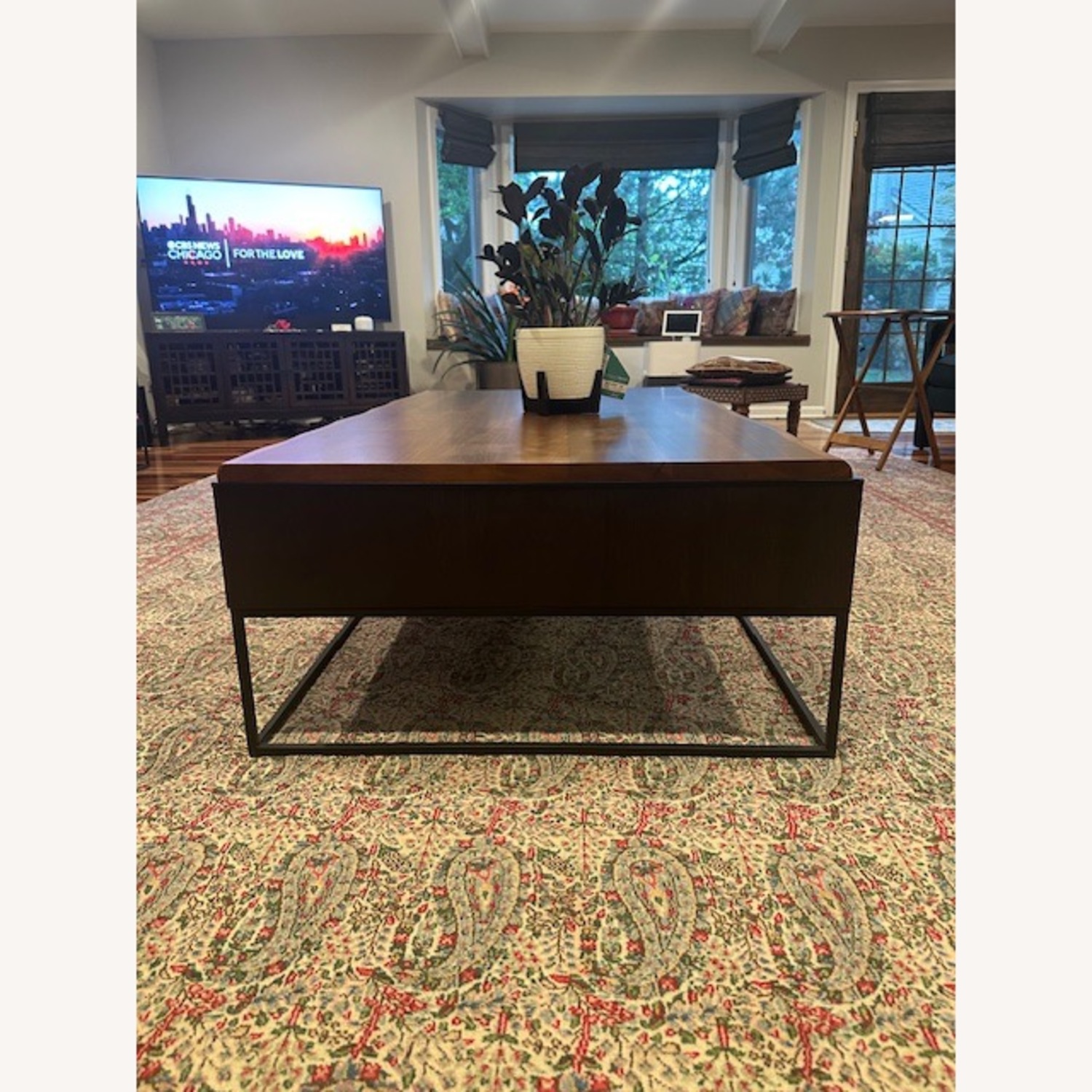 Dania Coffee Table (Wood with Iron Legs) - image-4