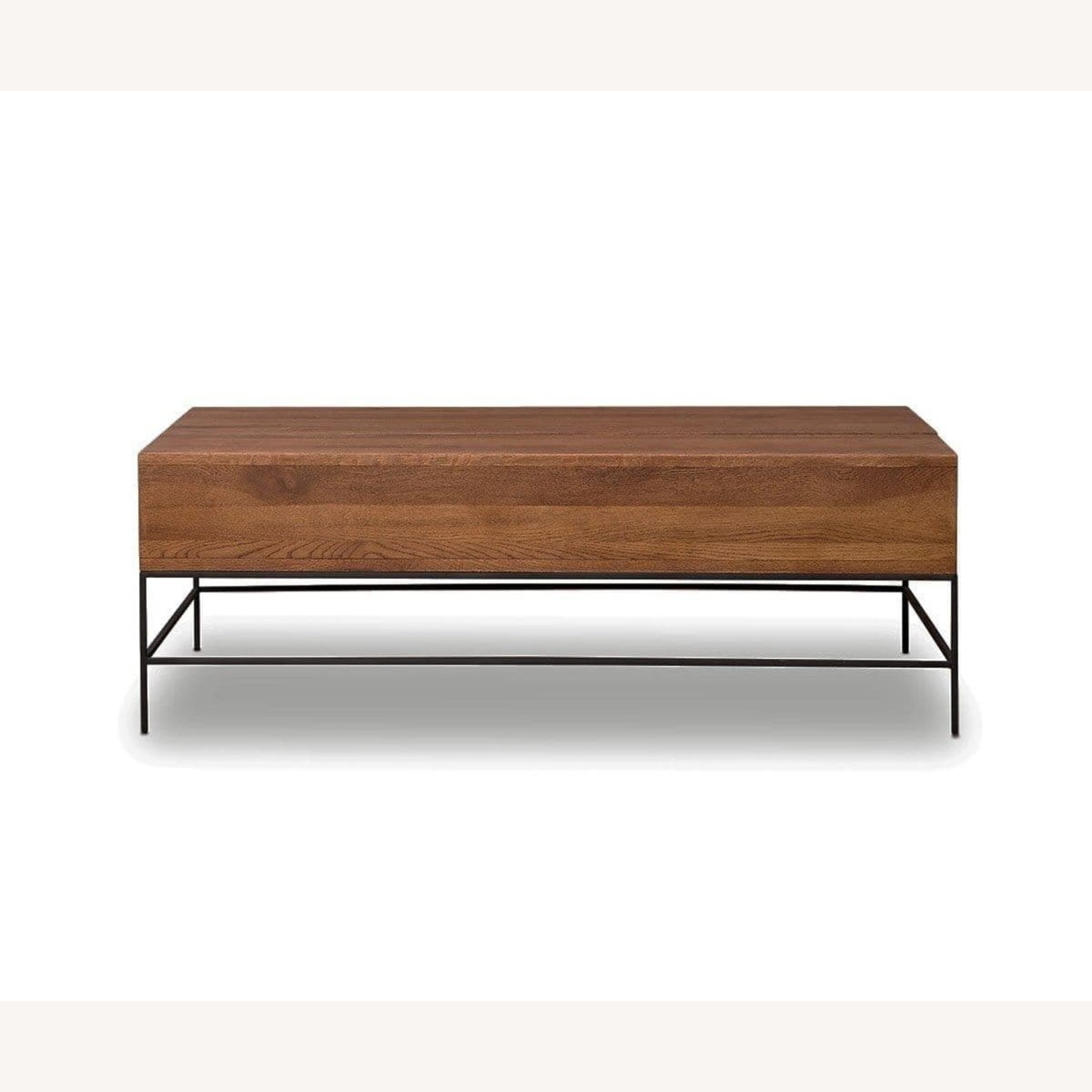 Dania Coffee Table (Wood with Iron Legs) - image-7