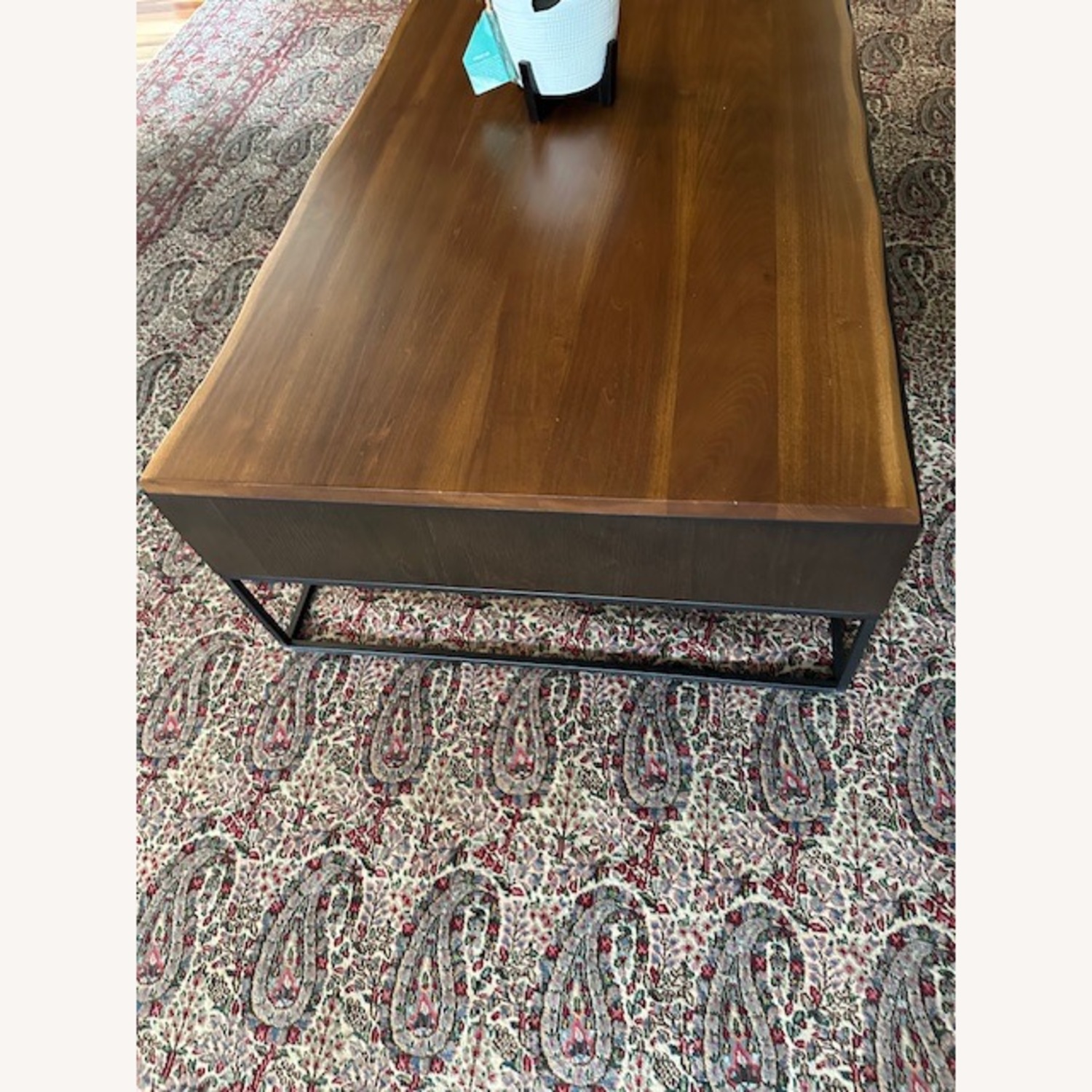 Dania Coffee Table (Wood with Iron Legs) - image-3