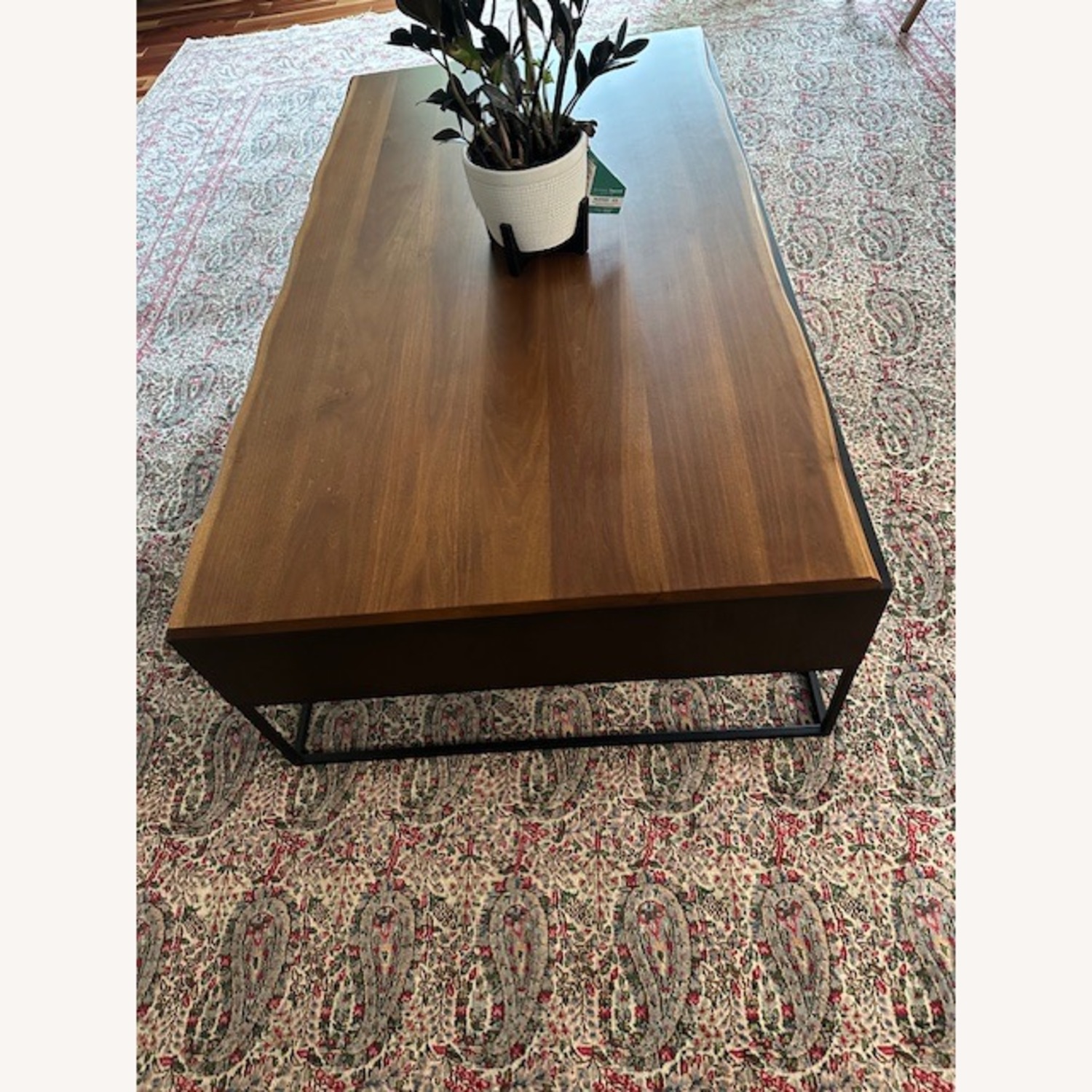 Dania Coffee Table (Wood with Iron Legs) - image-1