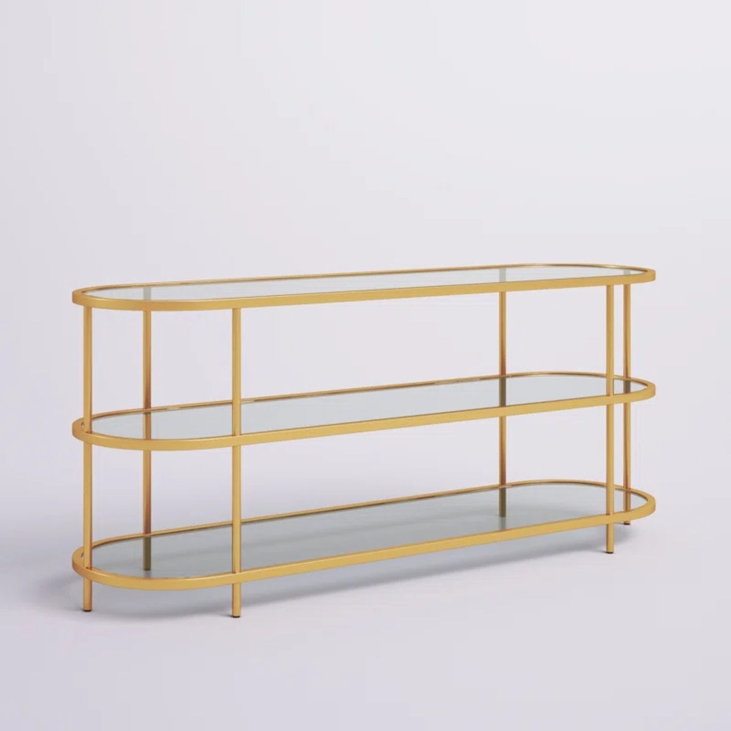 Wayfair Latitude Run Gold TV Stand for TVs up to 60” - image-4