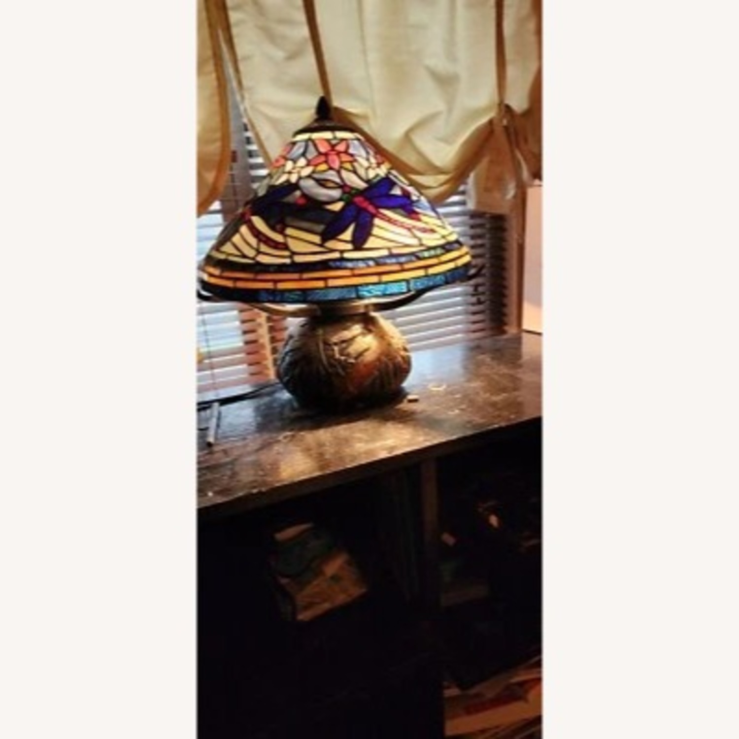 Tiffany Style Dragon Desk Table Lamps - image-1