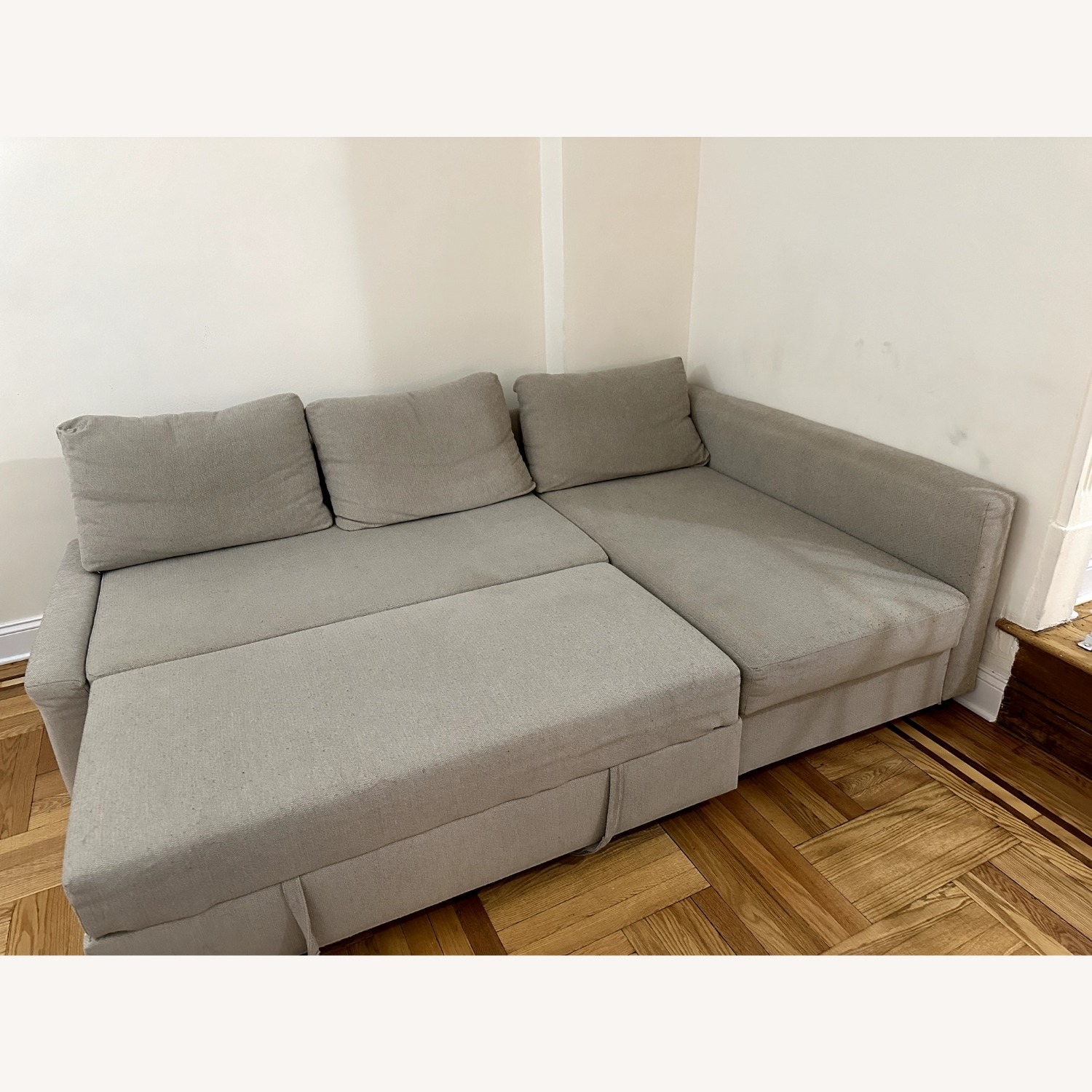 IKEA FRIHETEN Sleeper Sofa with Storage - image-3