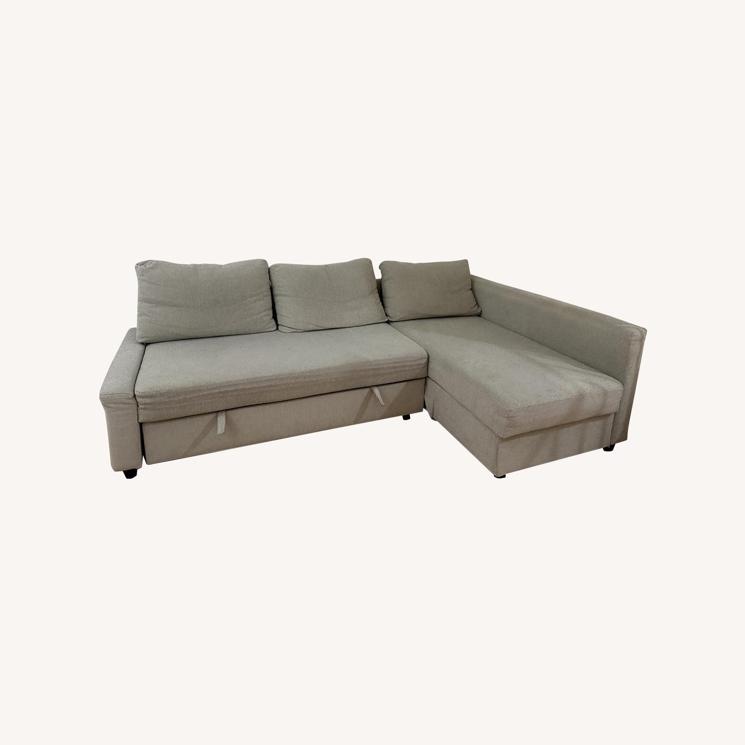 IKEA FRIHETEN Sleeper Sofa with Storage - image-0