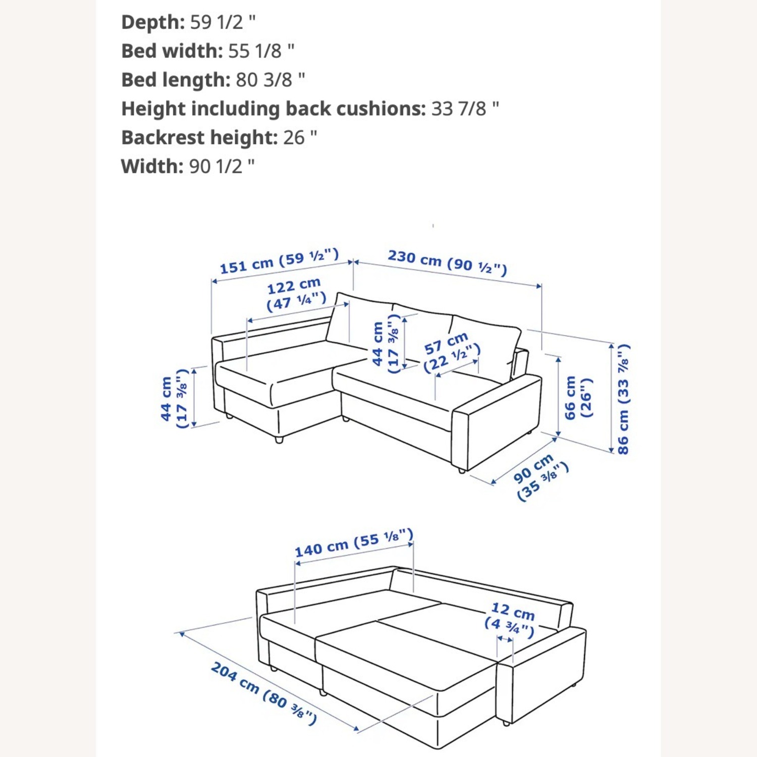 IKEA FRIHETEN Sleeper Sofa with Storage - image-1