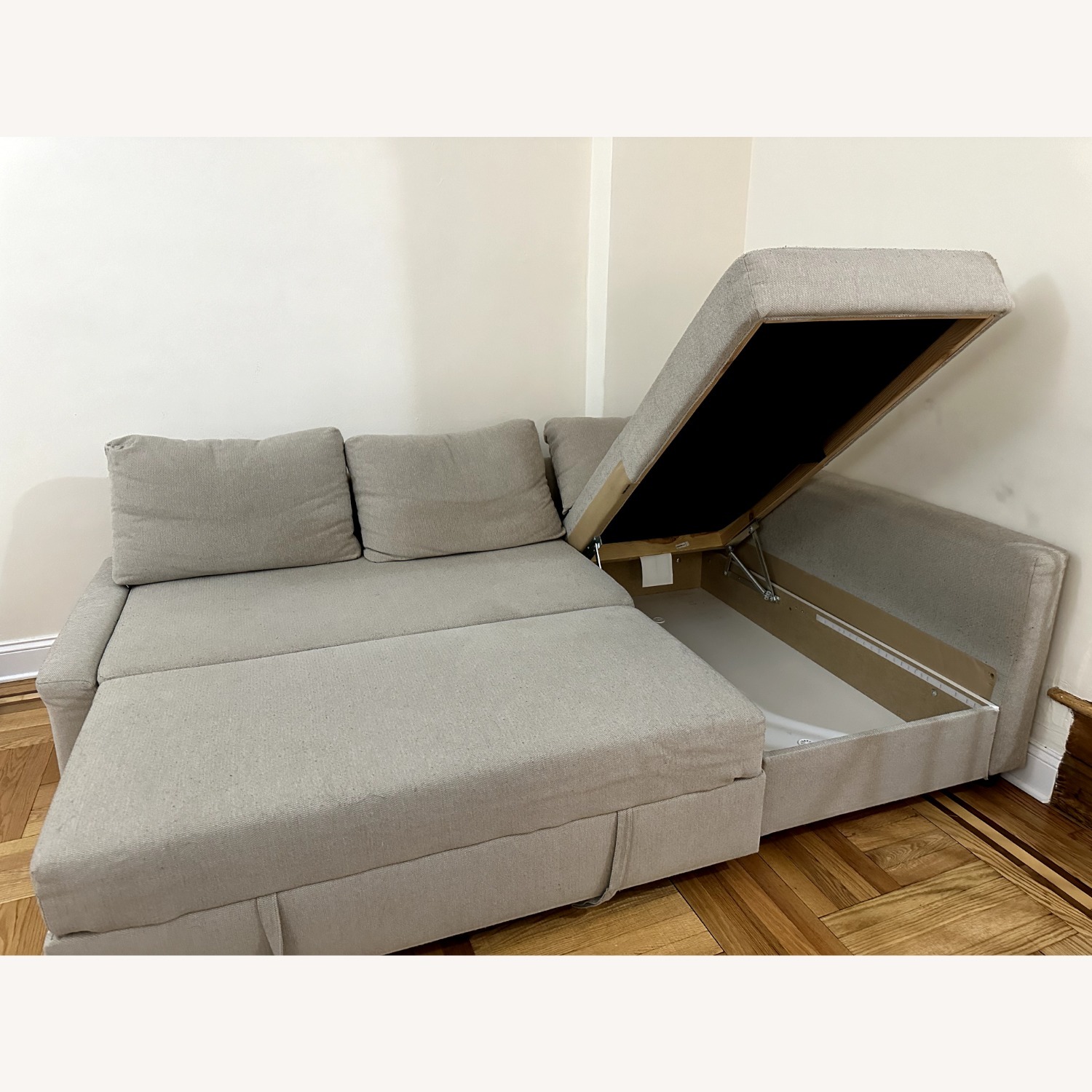 IKEA FRIHETEN Sleeper Sofa with Storage - image-4