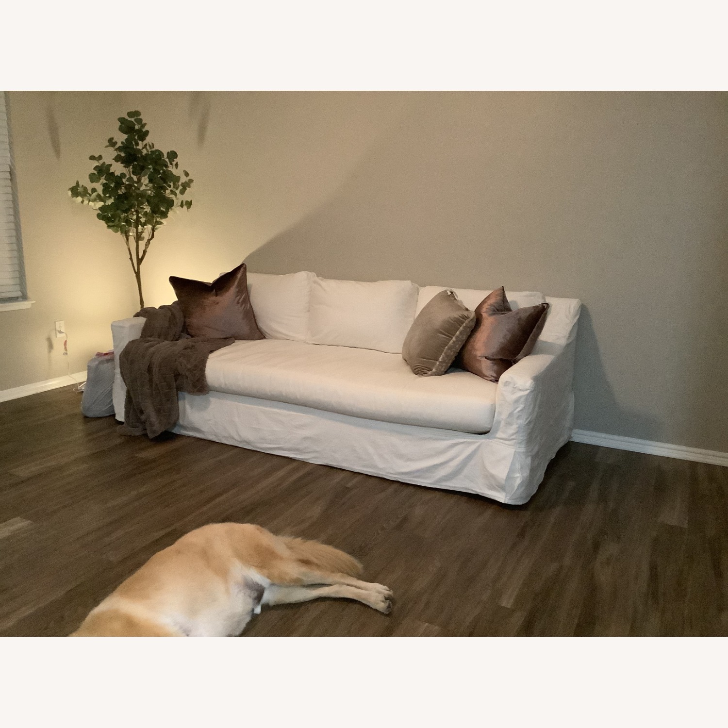 Pottery Barn York Deep Slipcover Sofa - image-5
