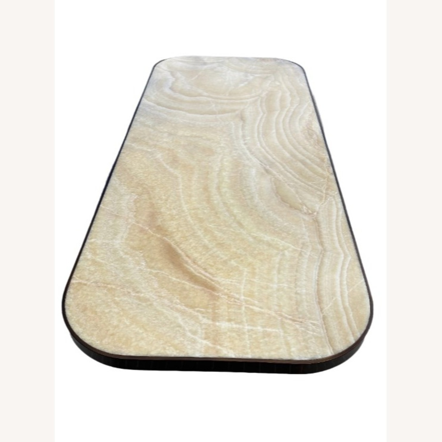 Restoration Hardware Onyx Tropez Coffee Table 76” Honey Onyx - image-4