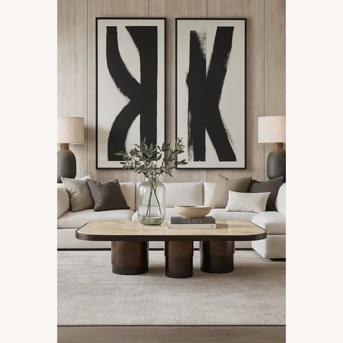 Used Restoration Hardware Onyx Tropez Coffee Table 76” Honey Onyx  for sale on AptDeco