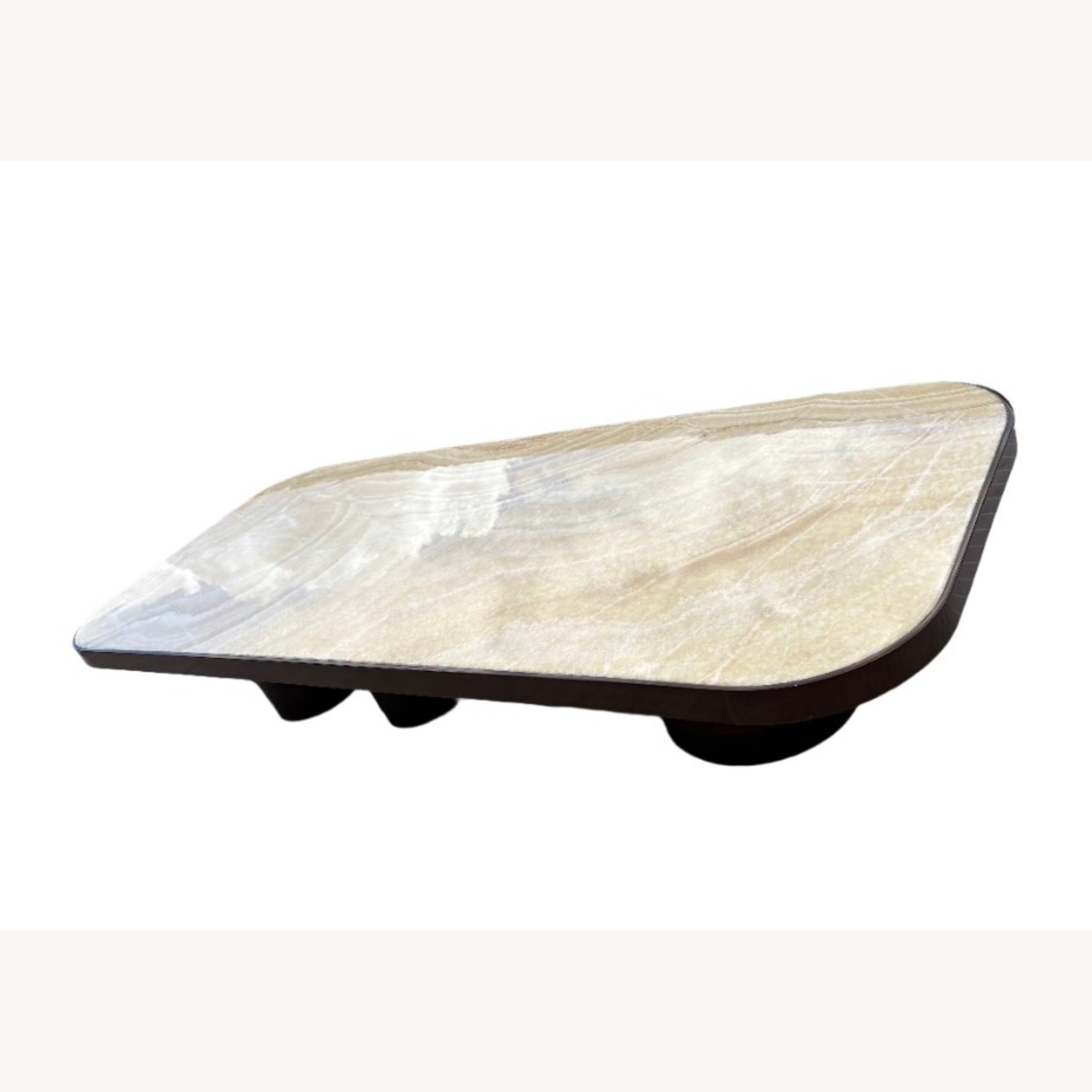 Restoration Hardware Onyx Tropez Coffee Table 76” Honey Onyx - image-13