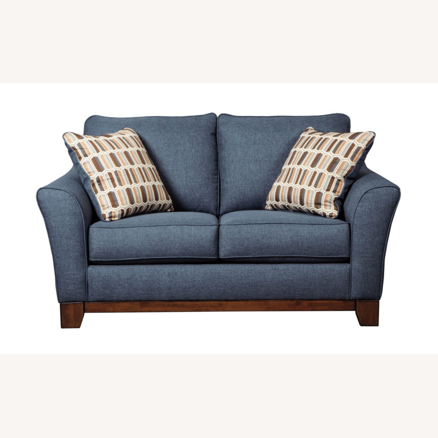 Ashley Janley Denim Loveseat - image-4