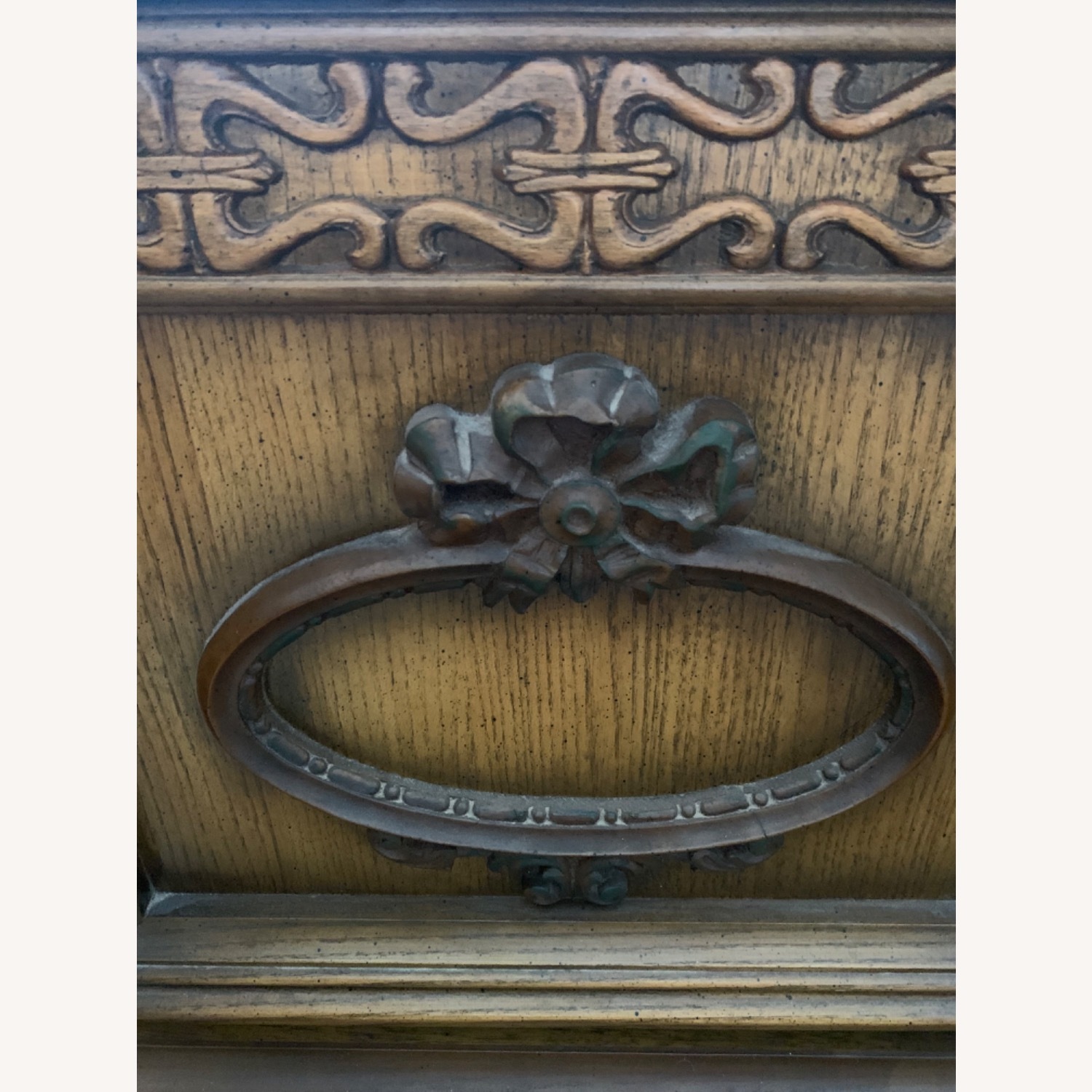 Set of Carved Solid Wood Nightstands - image-2