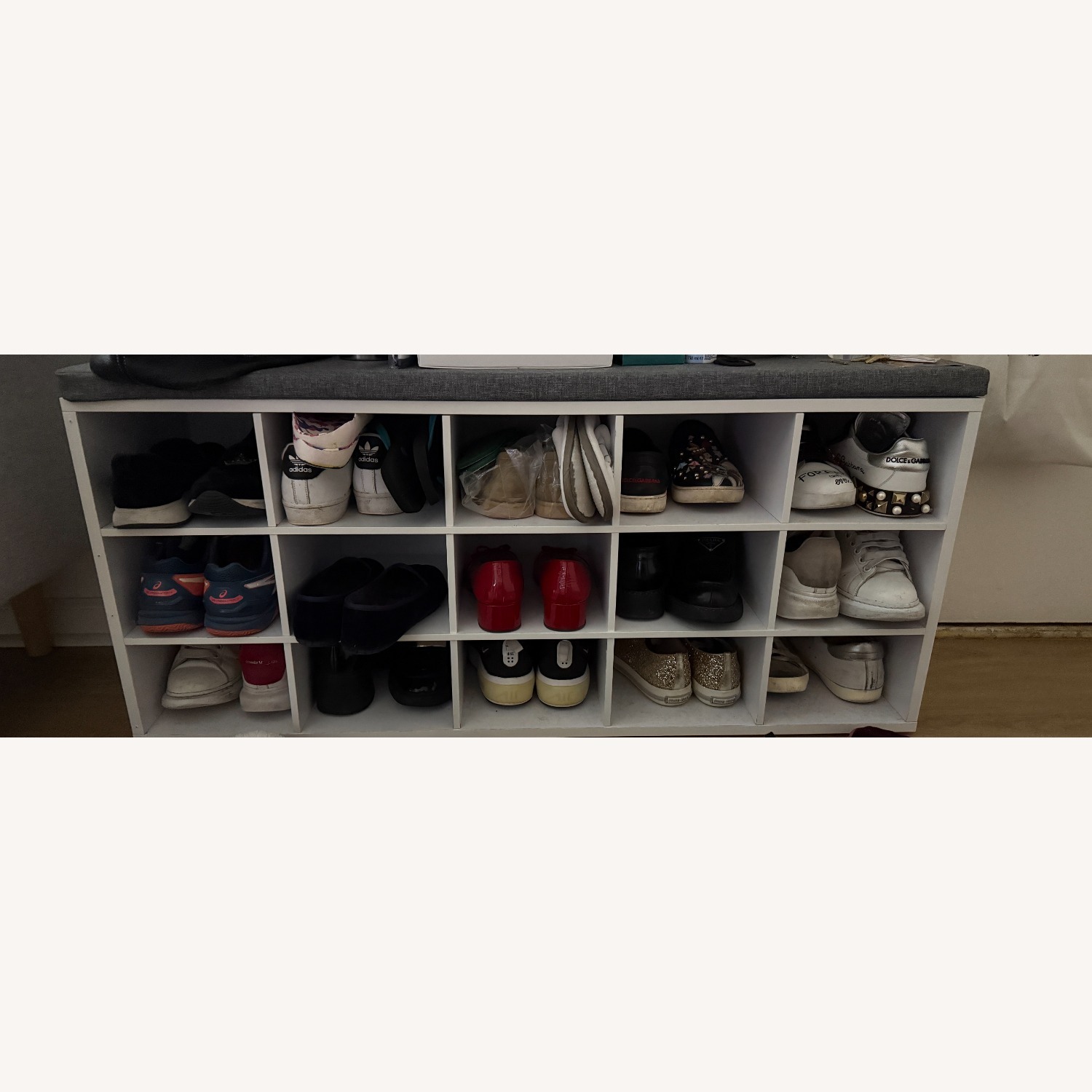 Shoe Bench with Cushion - image-1
