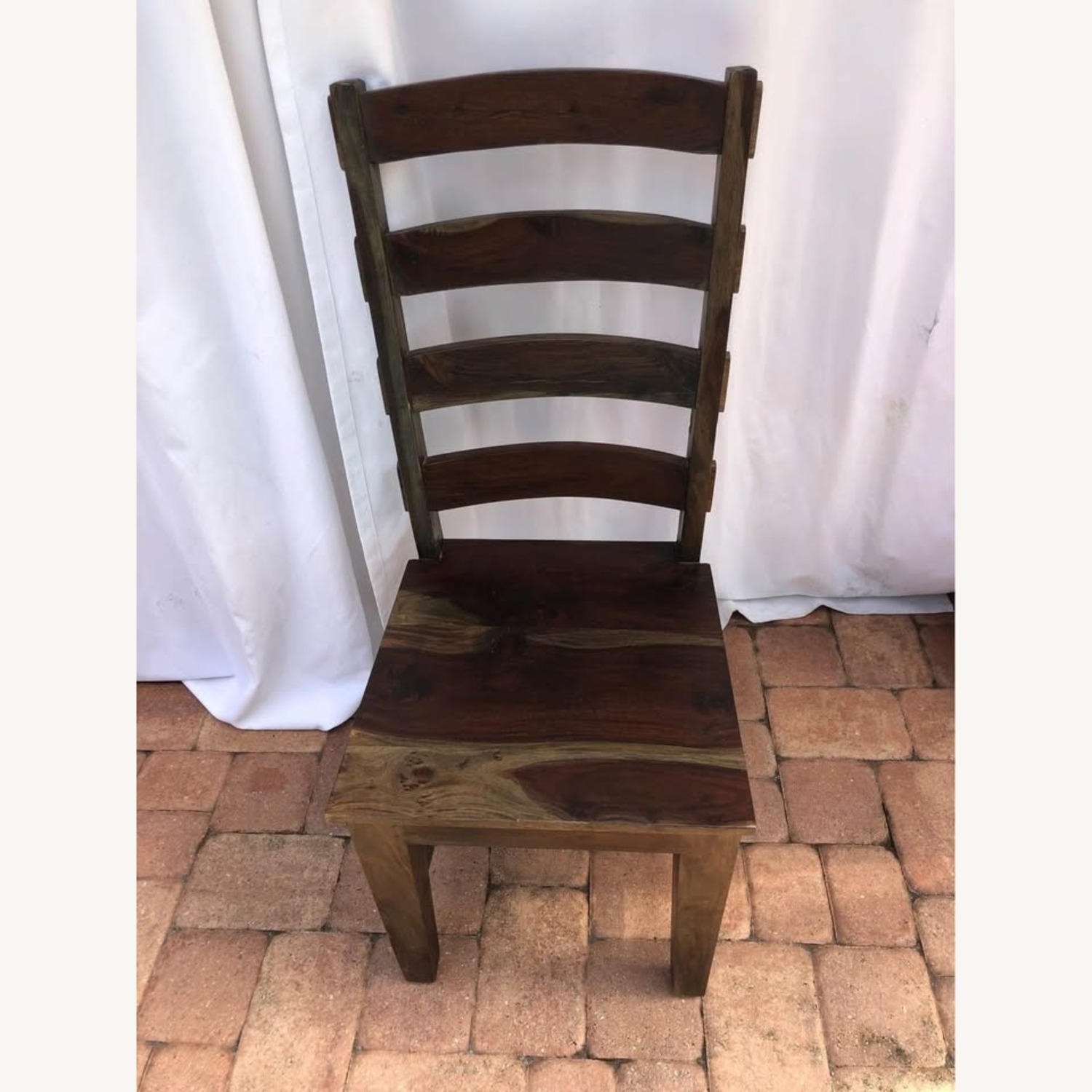 One Indian Rosewood Dining Chair - image-7