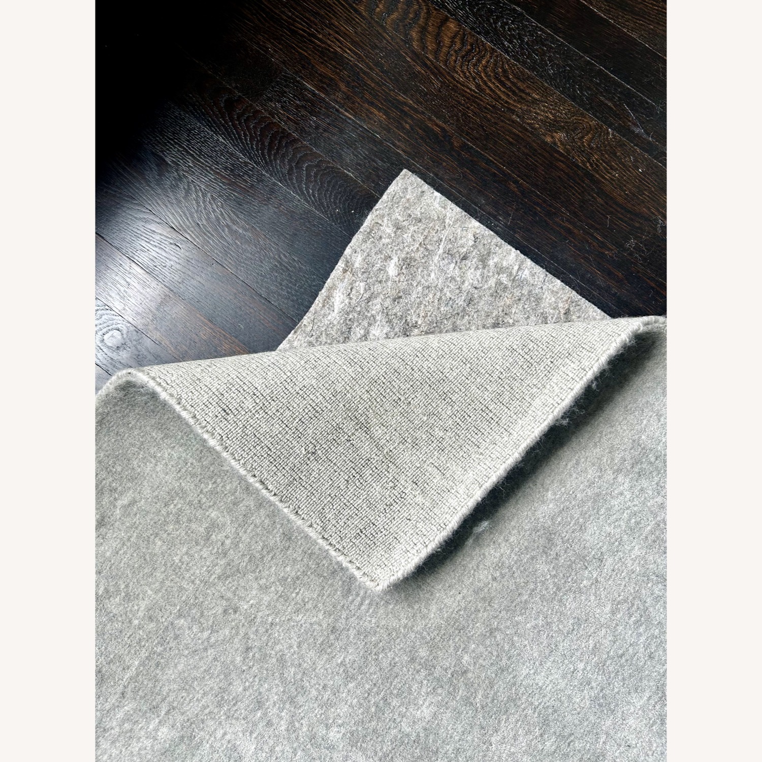 CB2 Ruena Handloomed Rug Light Grey 10x14 - image-2