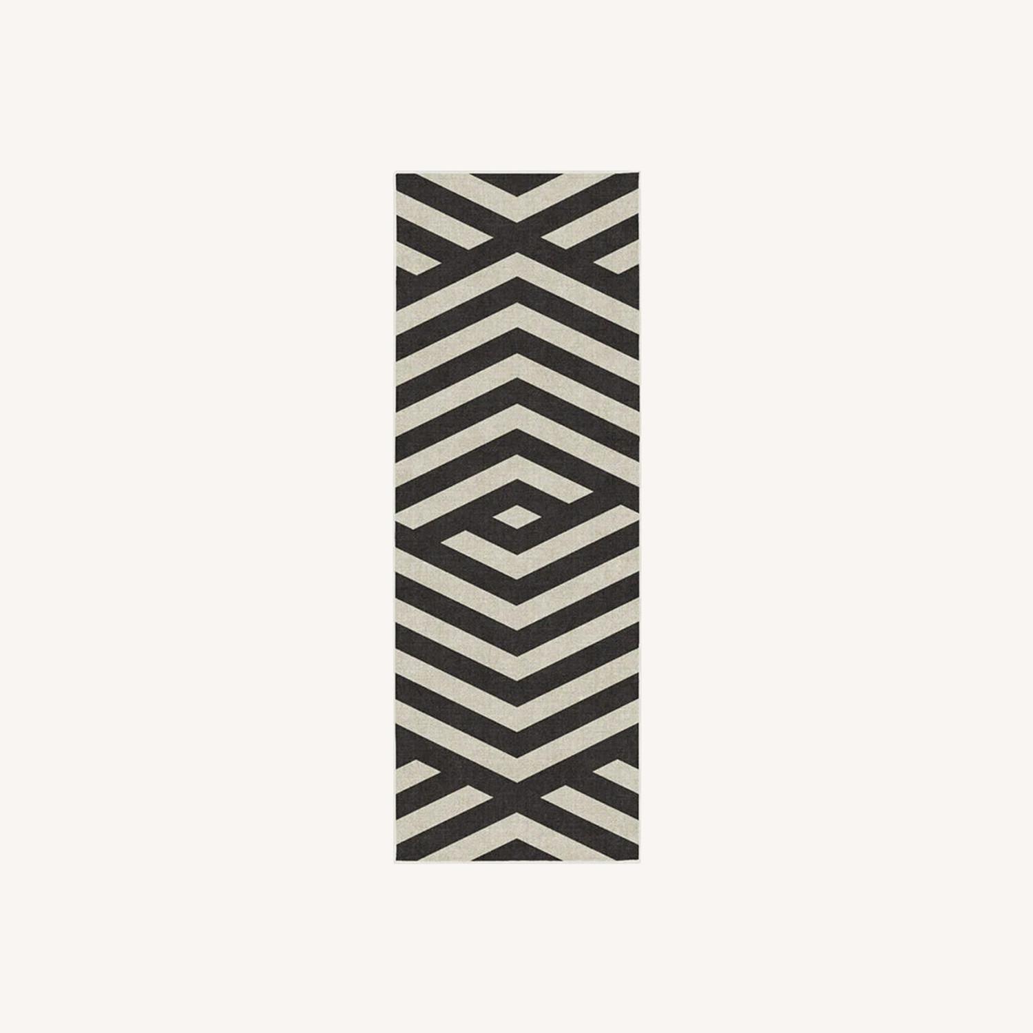 Barbie™ Signature Chevron Charcoal Rug - image-0
