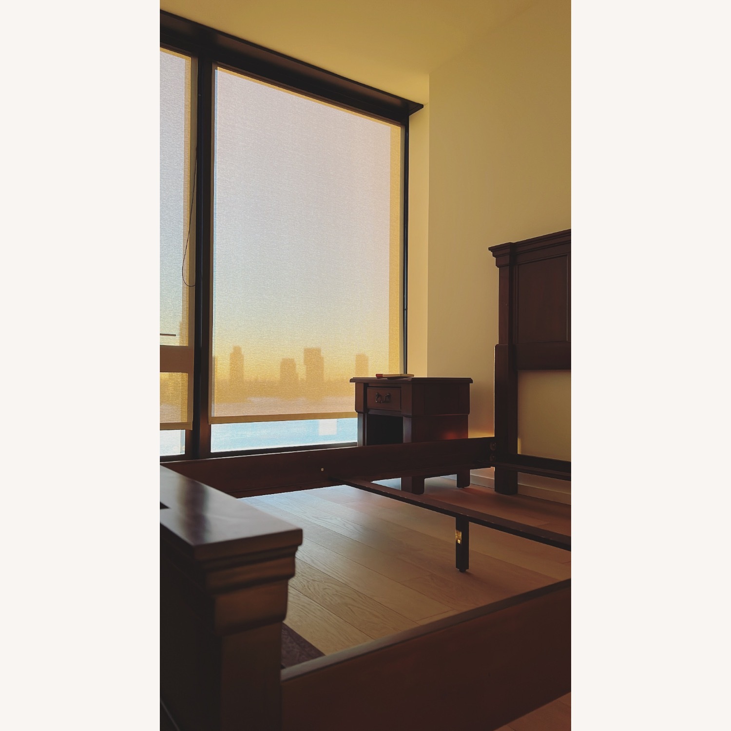 Hardwood Queen Bed Frame with Heading-Board - image-1