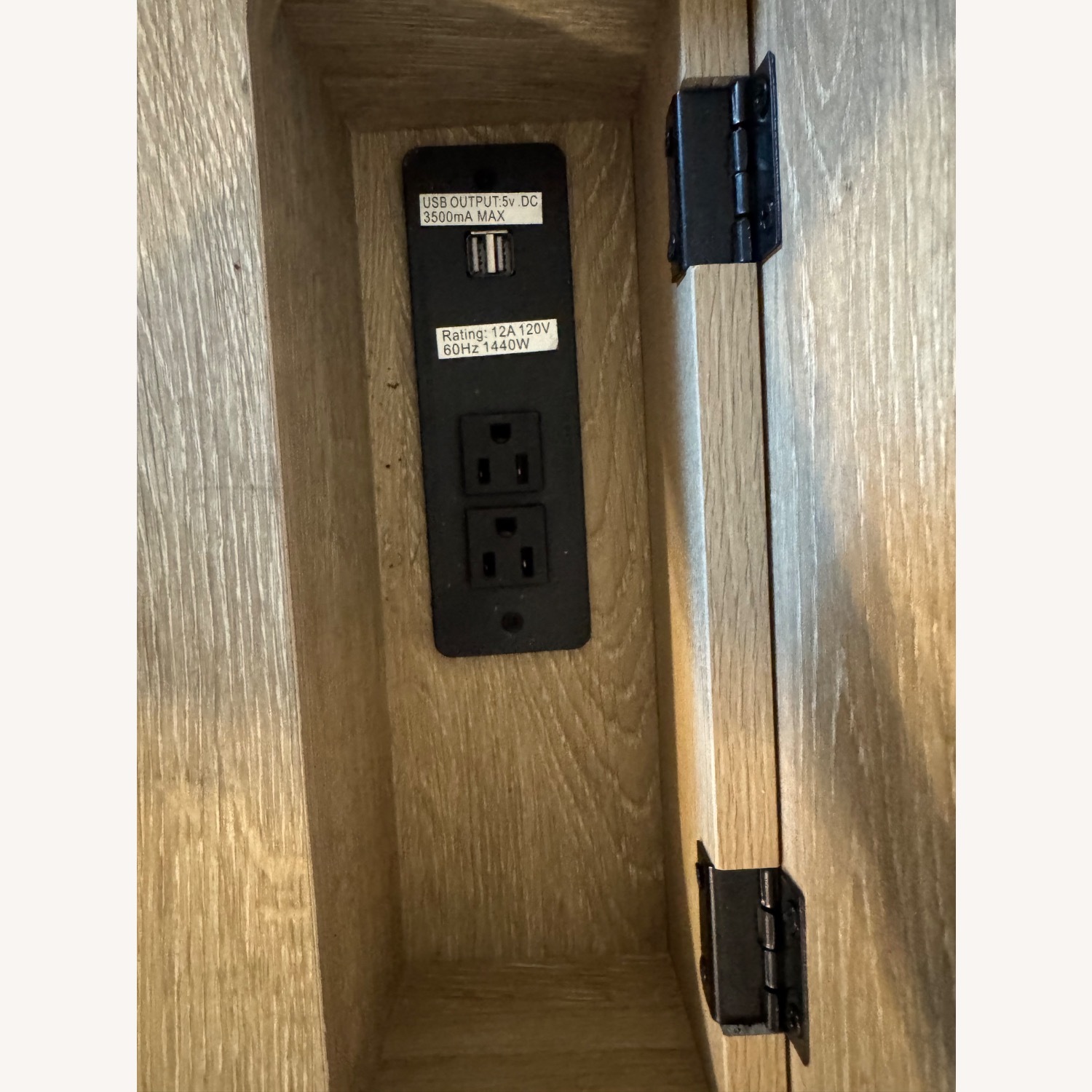 Modern Minimalist Brown Writing Desk with Drawers - image-12