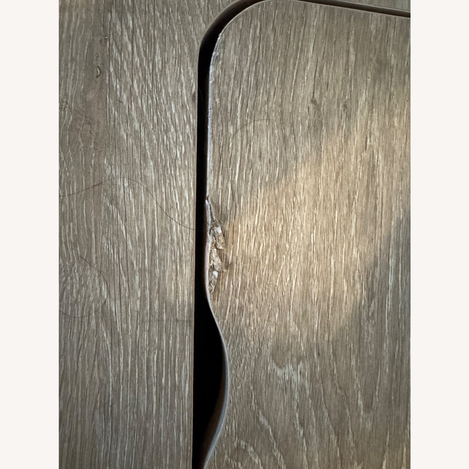 Modern Minimalist Brown Writing Desk with Drawers - image-4