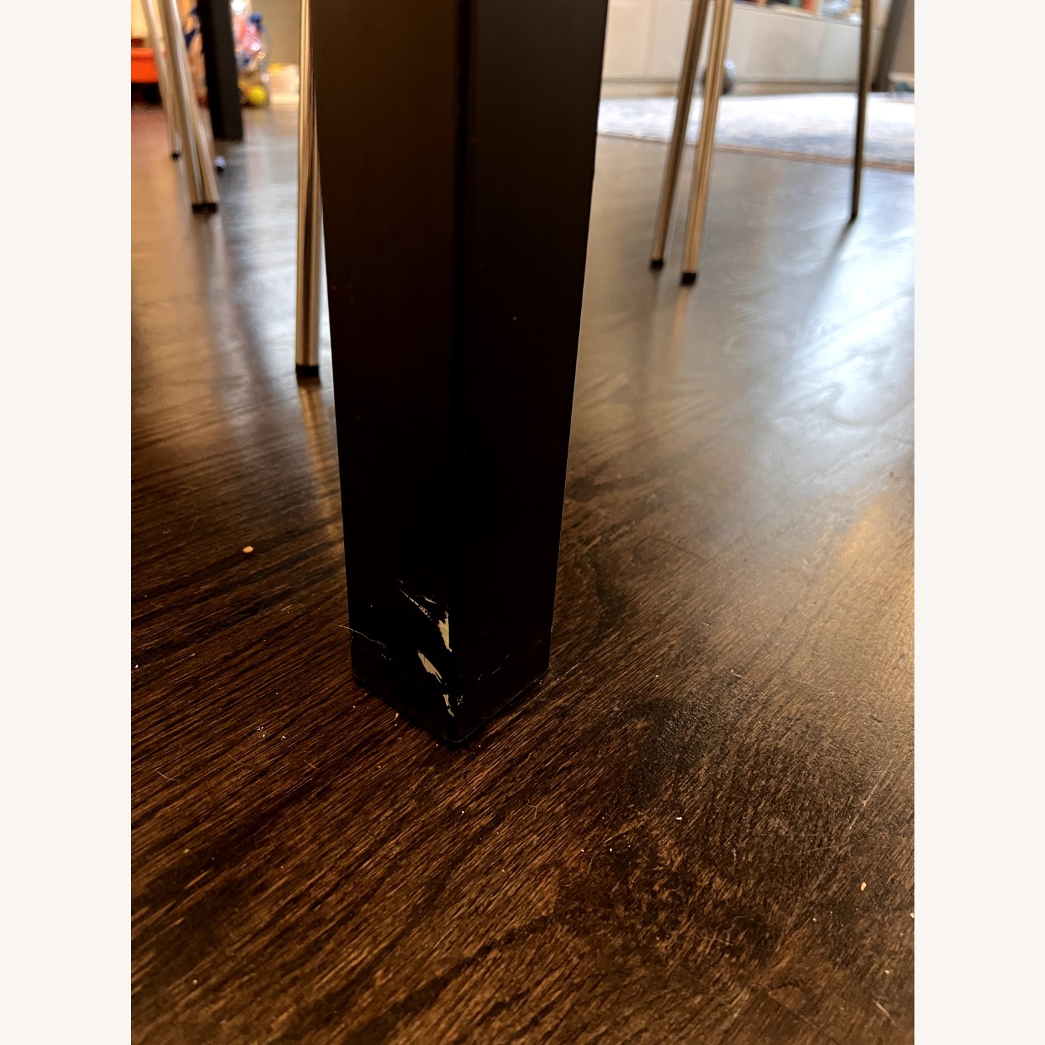 Crate & Barrel Teak and Metal Dining Table - image-4