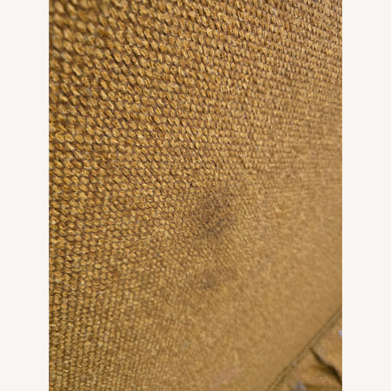 Non-Reclining Knit Fabric Yellow Armchair - image-6