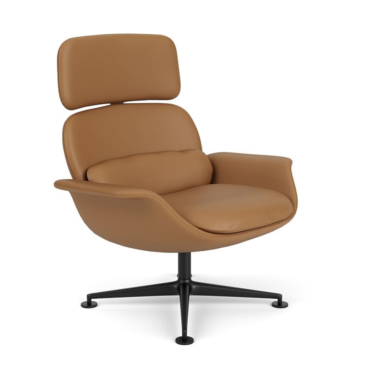 Knoll KN02 Brown Leather High Back Recliner - image-4