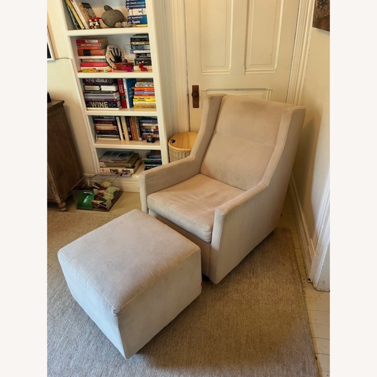 Gus Modern Sparrow Glider and Ottoman - image-2