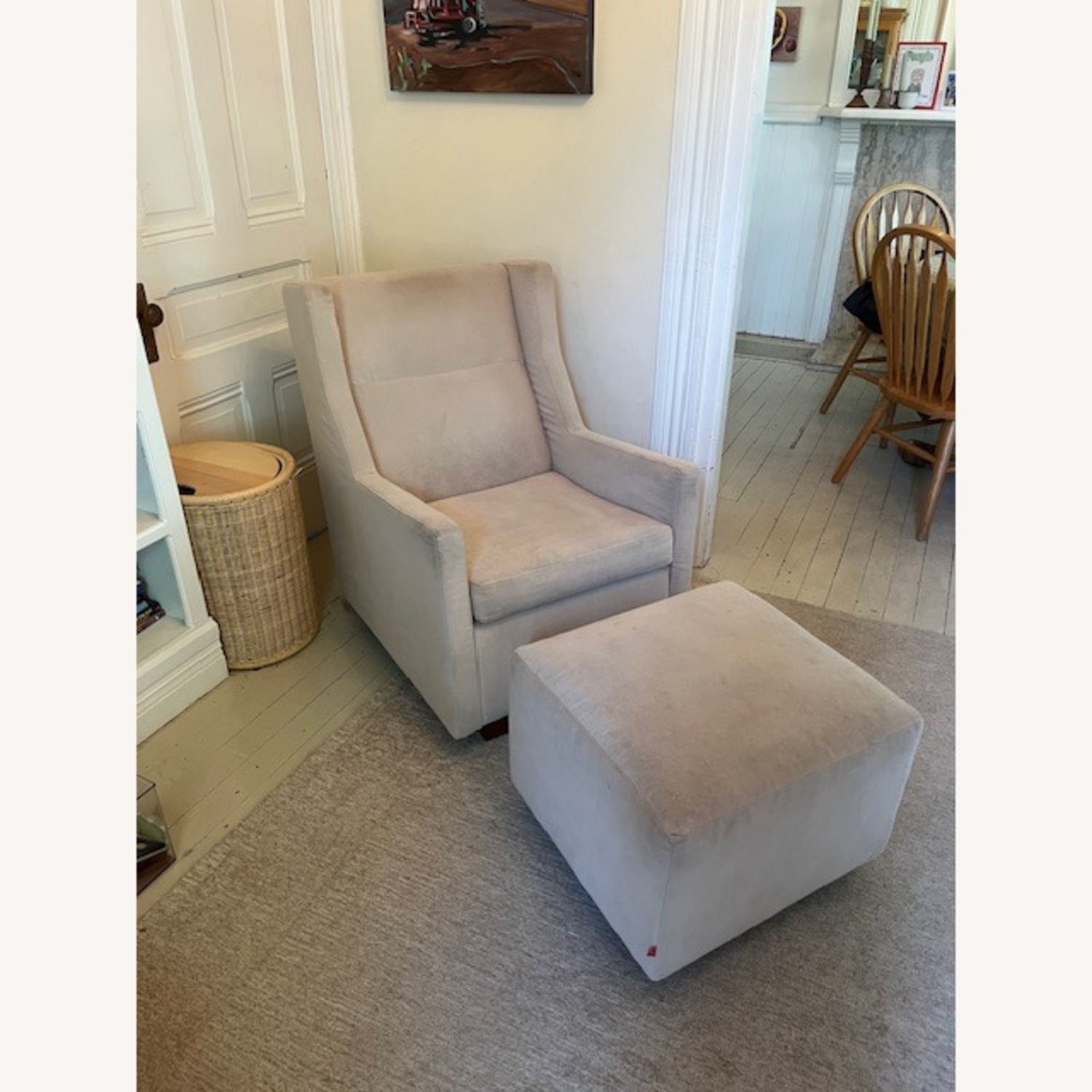 Gus Modern Sparrow Glider and Ottoman - image-1