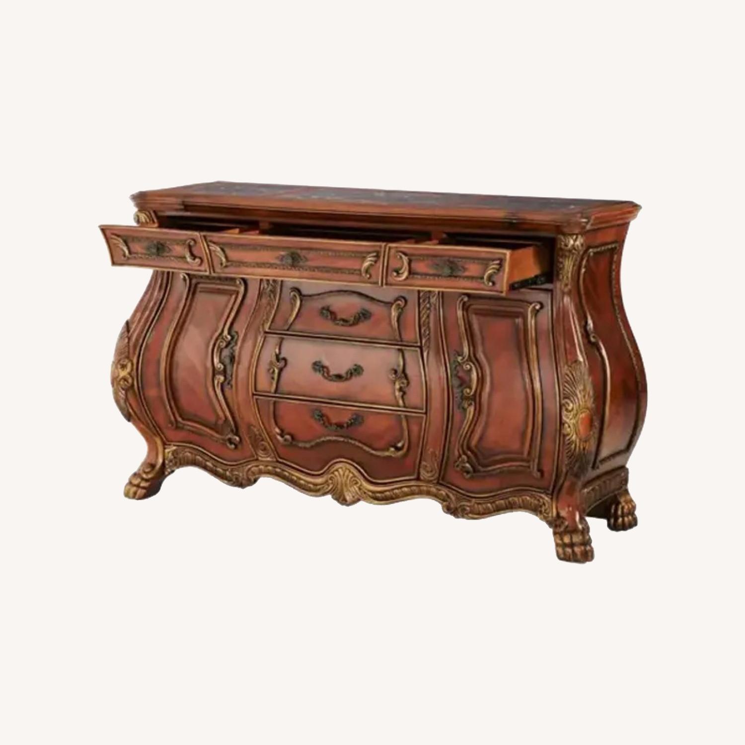 Michael Amini Chateau Beauvais Buffet with Mirror - image-0