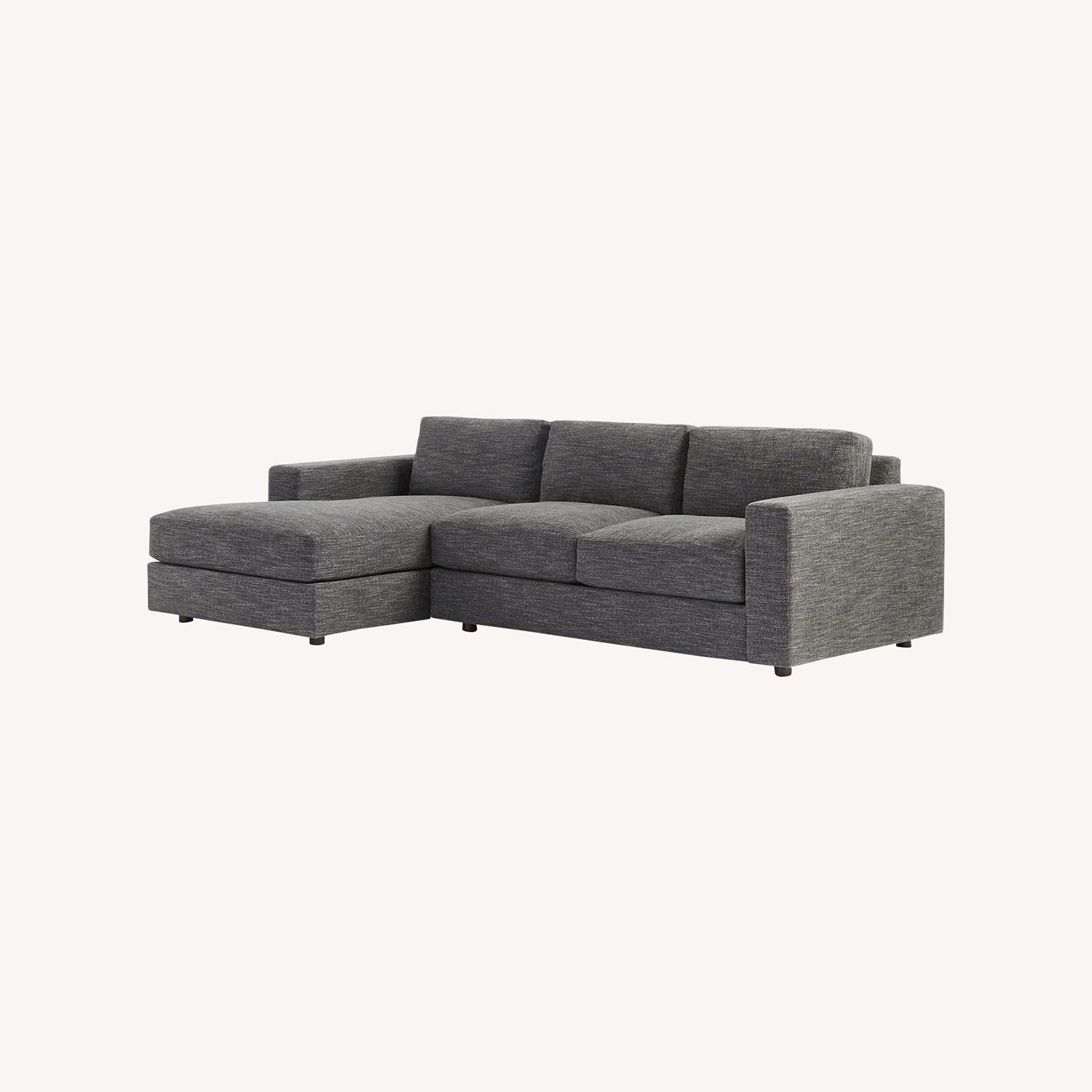 West Elm Urban 111" Left Sleeper Sectional with Storage+Bed - image-0