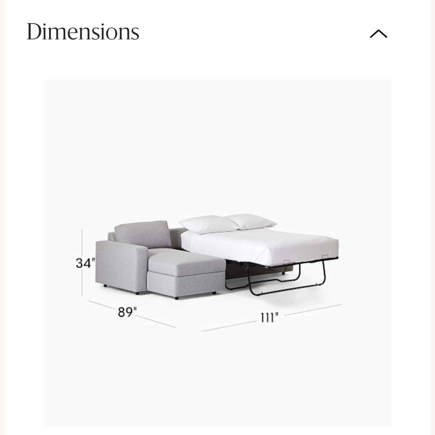 West Elm Urban 111" Left Sleeper Sectional with Storage+Bed - image-5