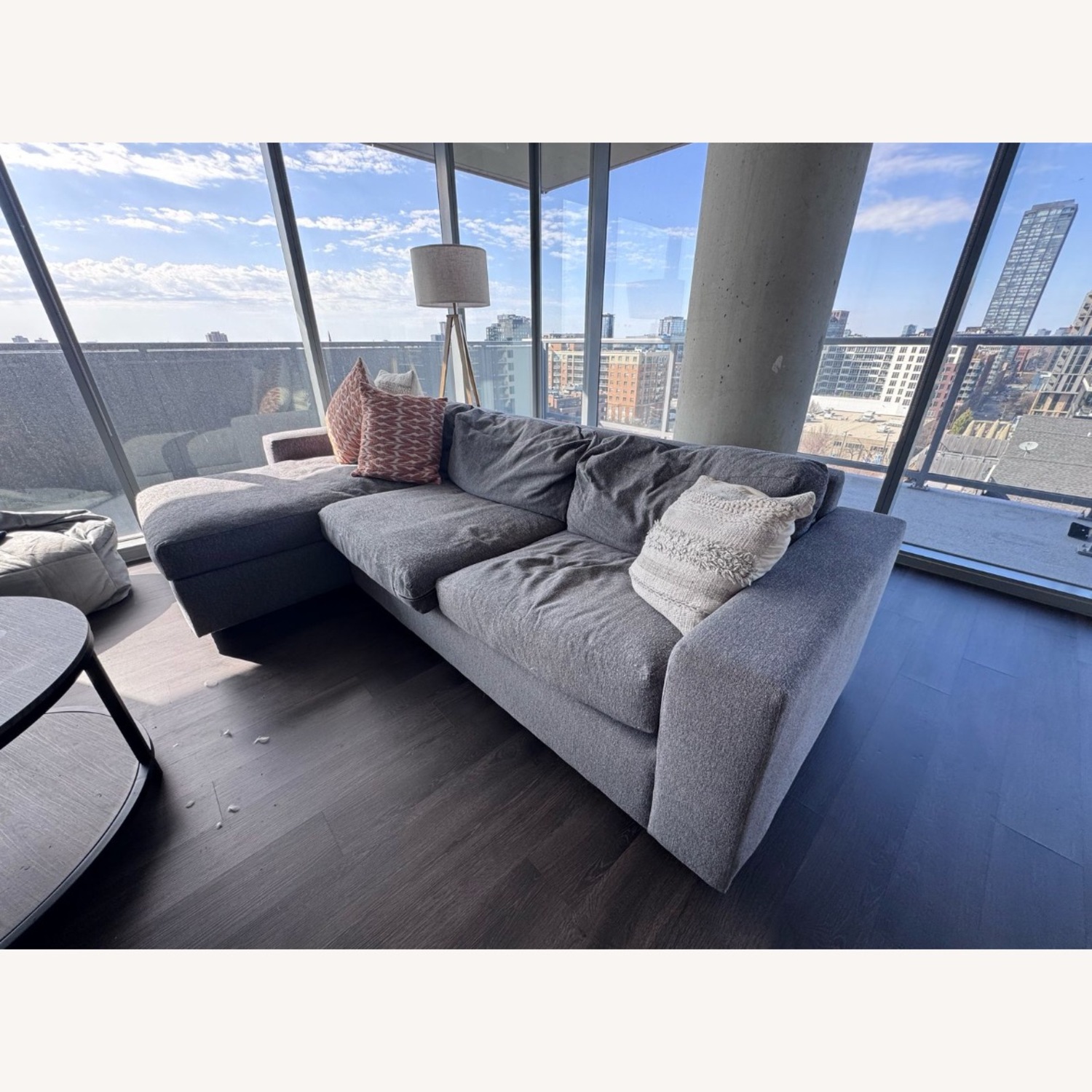 West Elm Urban 111" Left Sleeper Sectional with Storage+Bed - image-2