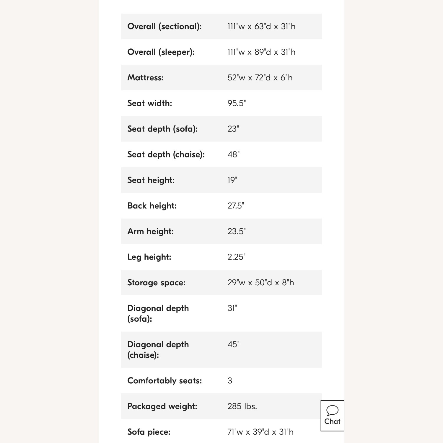 West Elm Urban 111" Left Sleeper Sectional with Storage+Bed - image-6