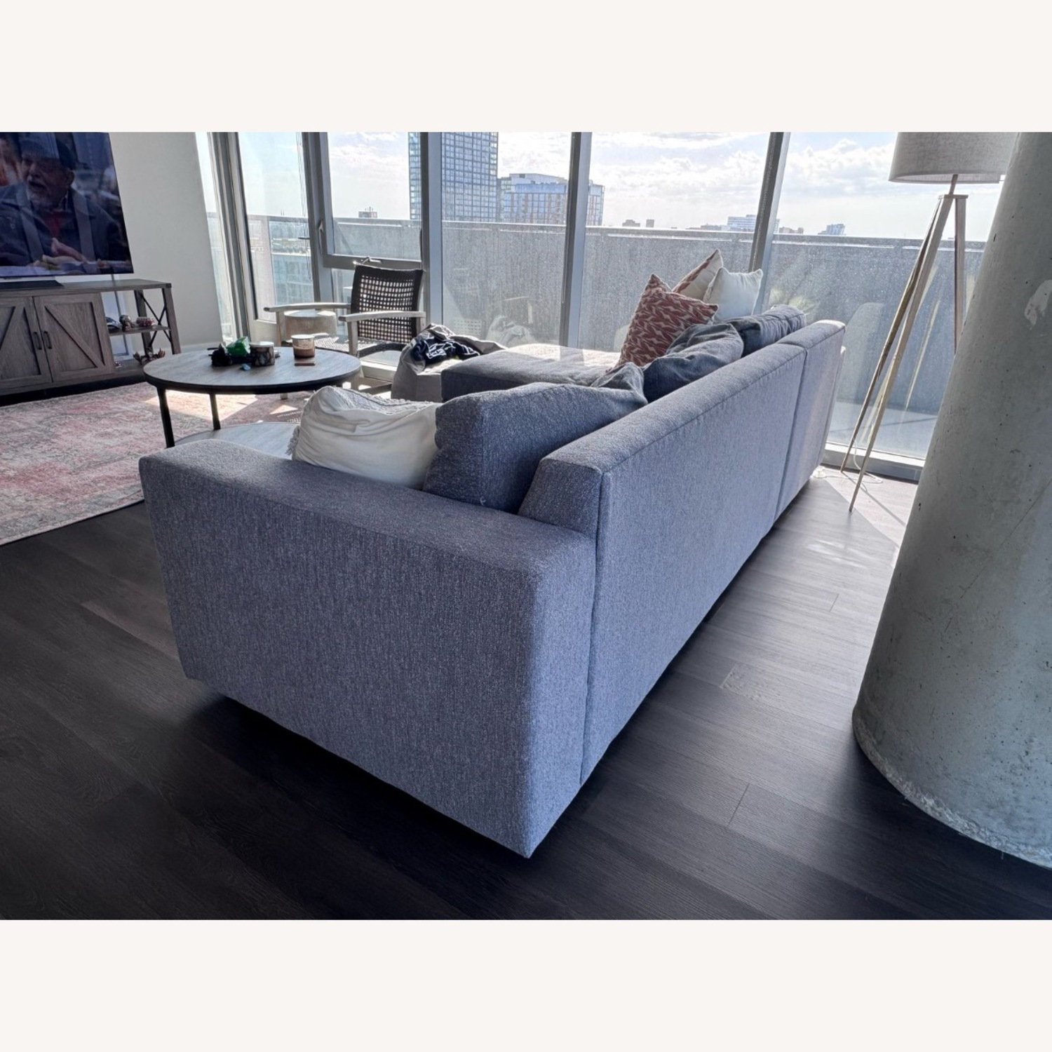 West Elm Urban 111" Left Sleeper Sectional with Storage+Bed - image-4