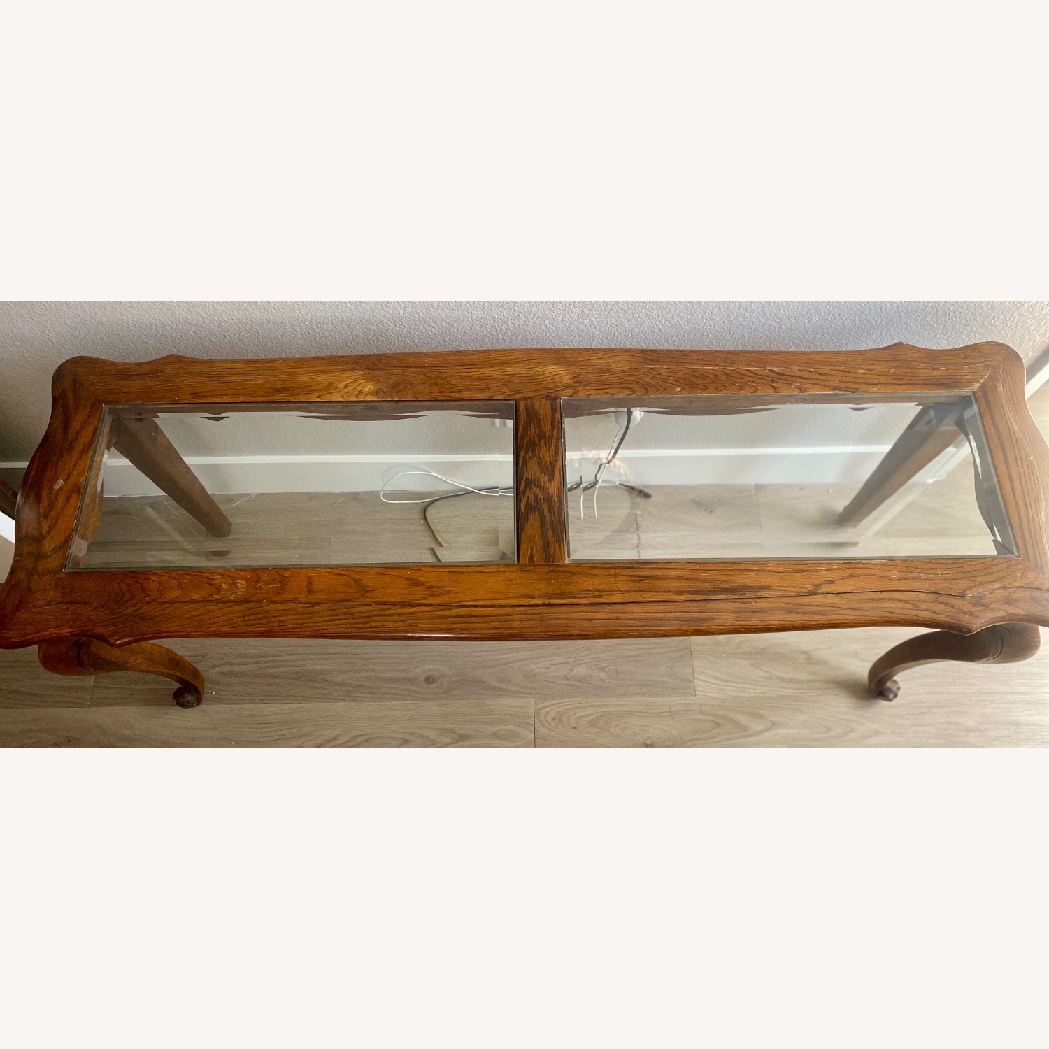 Glass Top Console Table - image-2
