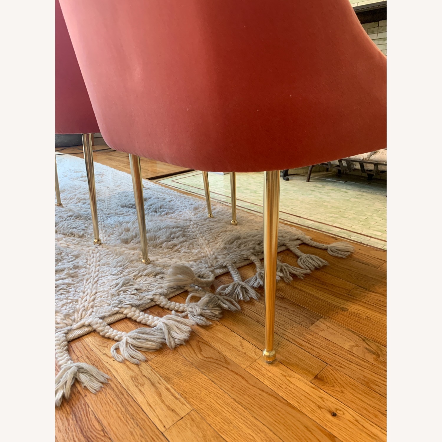 Anthropologie Velvet Elowen Armchair Blossom - image-1