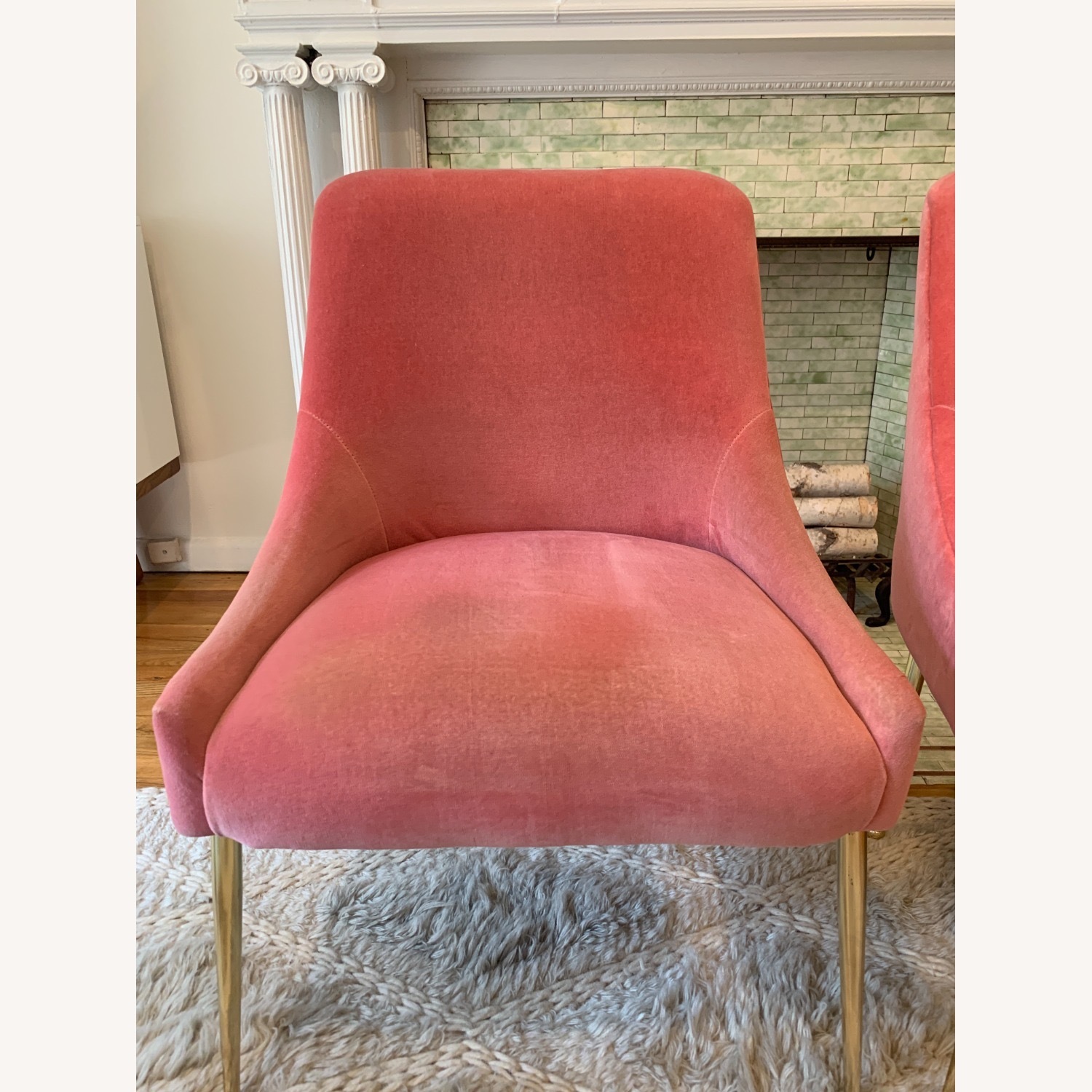 Anthropologie Velvet Elowen Armchair Blossom - image-7