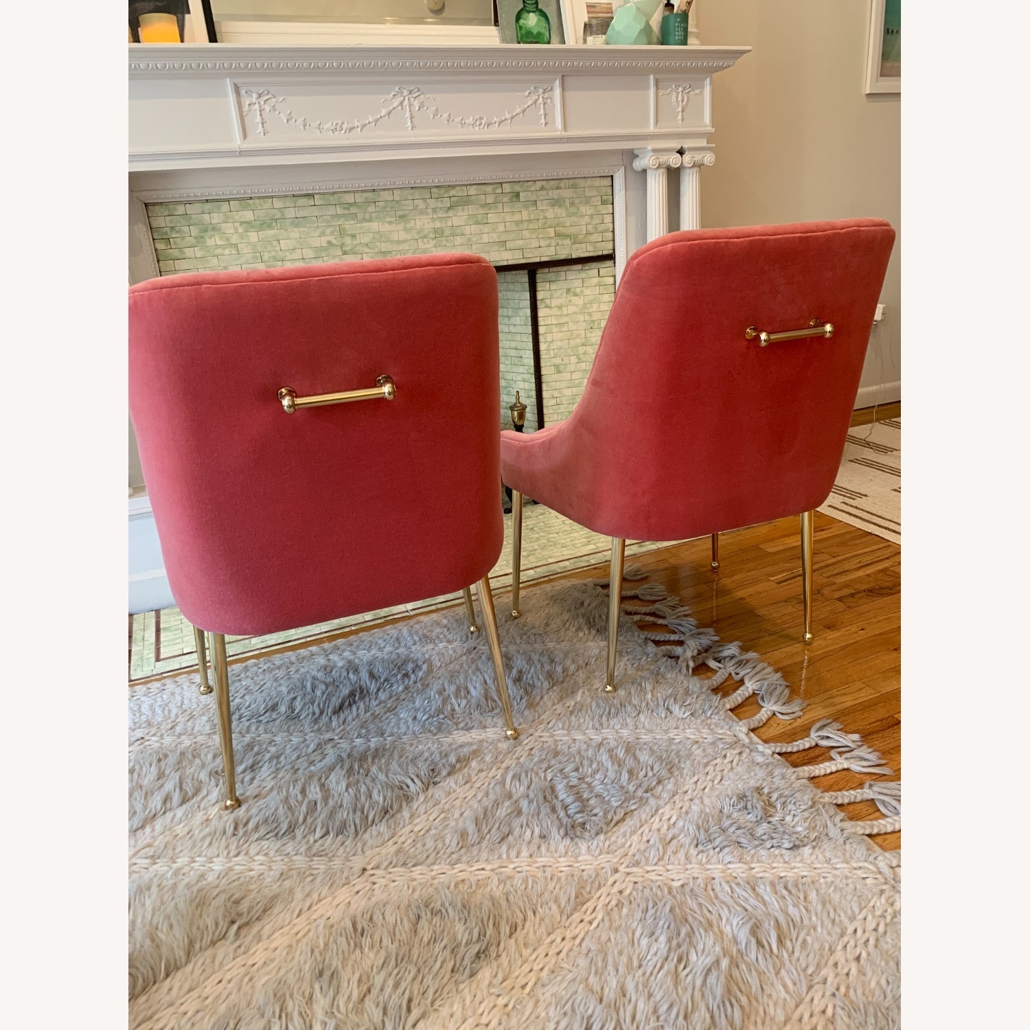 Anthropologie Velvet Elowen Armchair Blossom - image-6