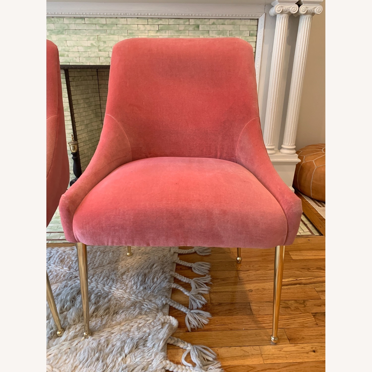 Anthropologie Velvet Elowen Armchair Blossom - image-8